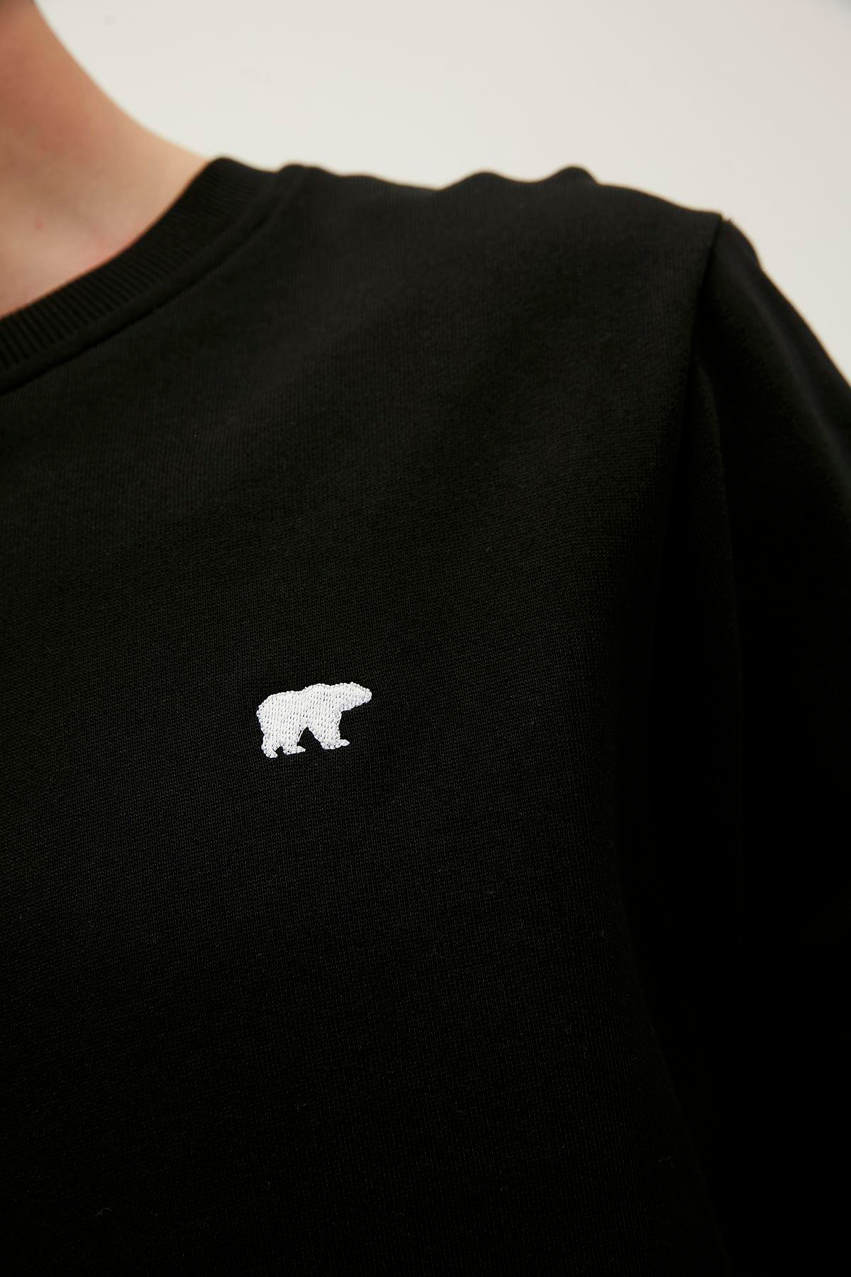 Bad Bear Presage Crewneck Erkek Siyah Bisiklet Yaka Sweat