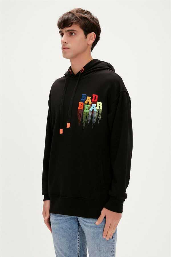 Bad Bear Rainbow Hoodie Erkek  Kapşonlu Sweat