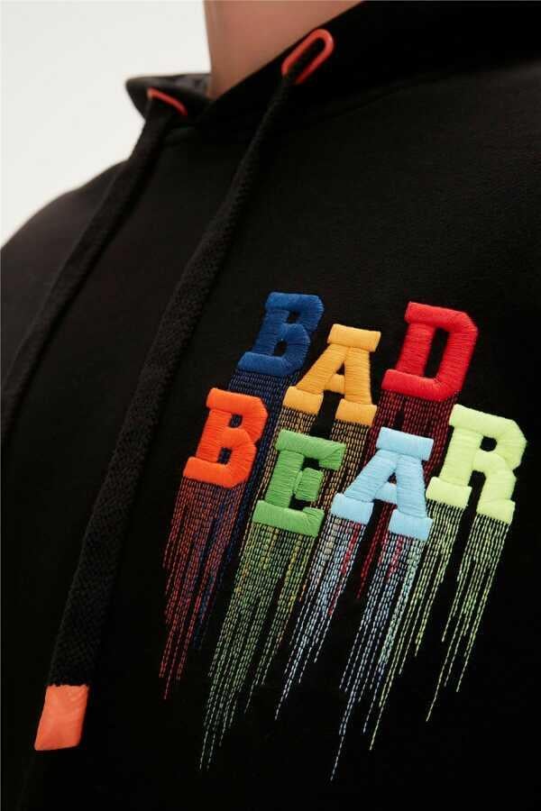 Bad Bear Rainbow Hoodie Erkek  Kapşonlu Sweat