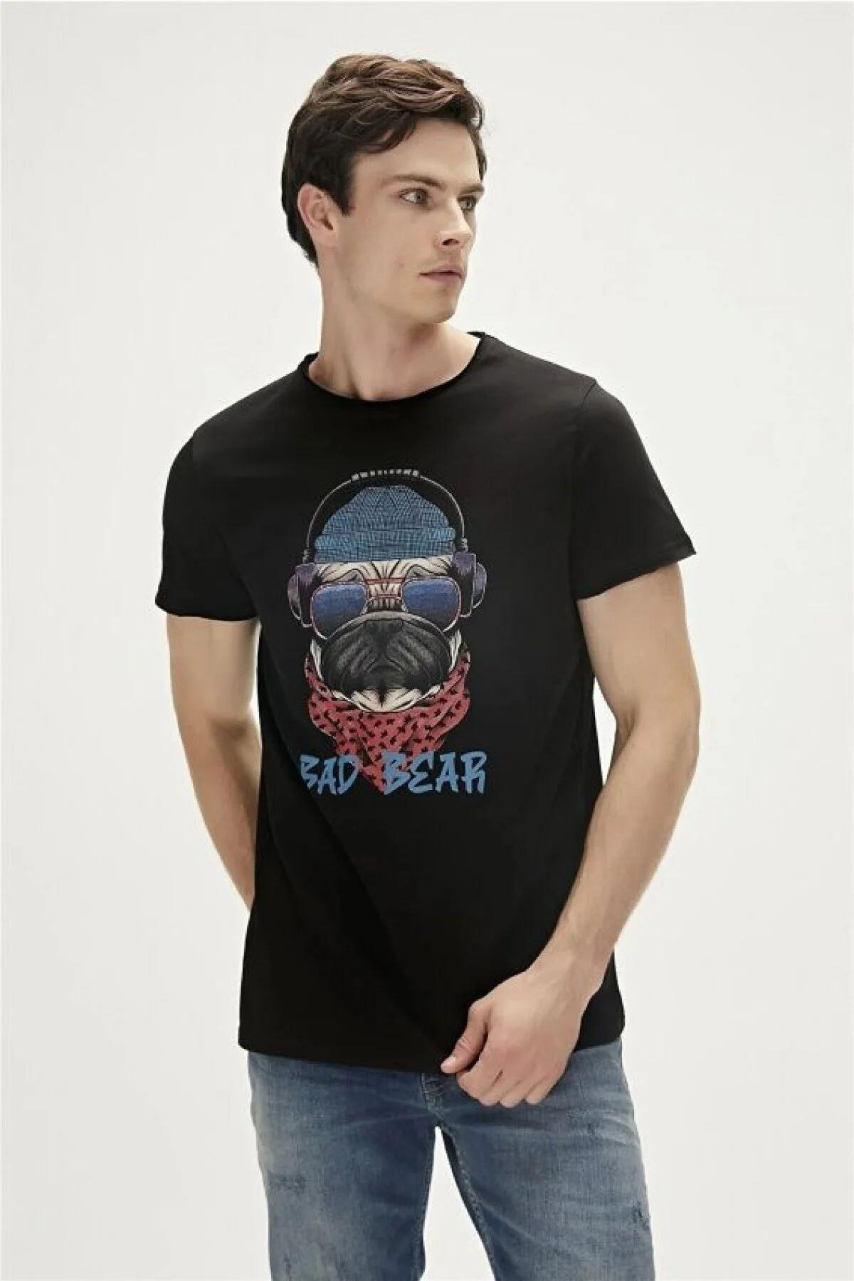 Bad Bear Reckless T-Shirt Erkek  Bisiklet Yaka Tshirt
