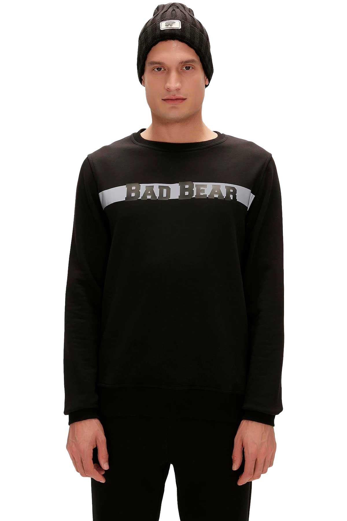 Bad Bear Reflect Bear Crewneck Erkek  Bisiklet Yaka Sweat