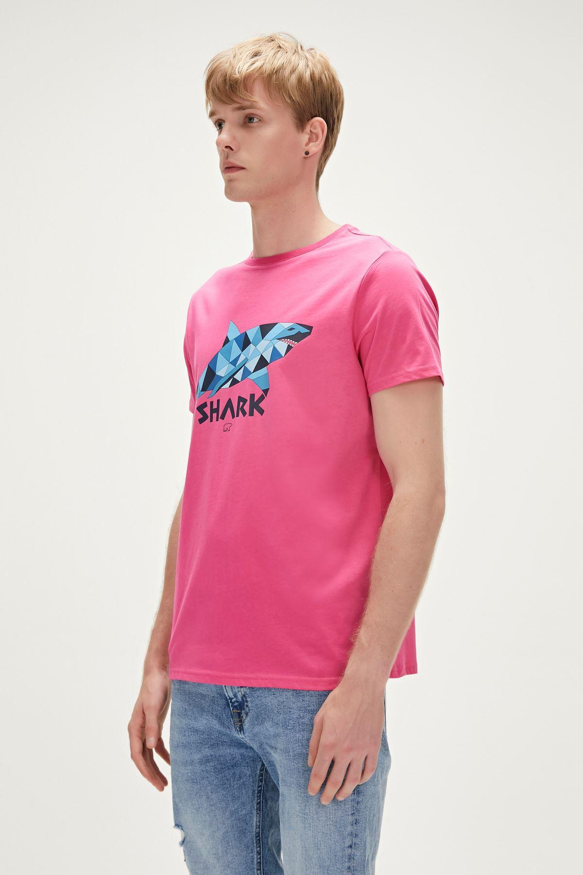 Bad Bear Shark T-Shirt Erkek  Bisiklet Yaka Tshirt