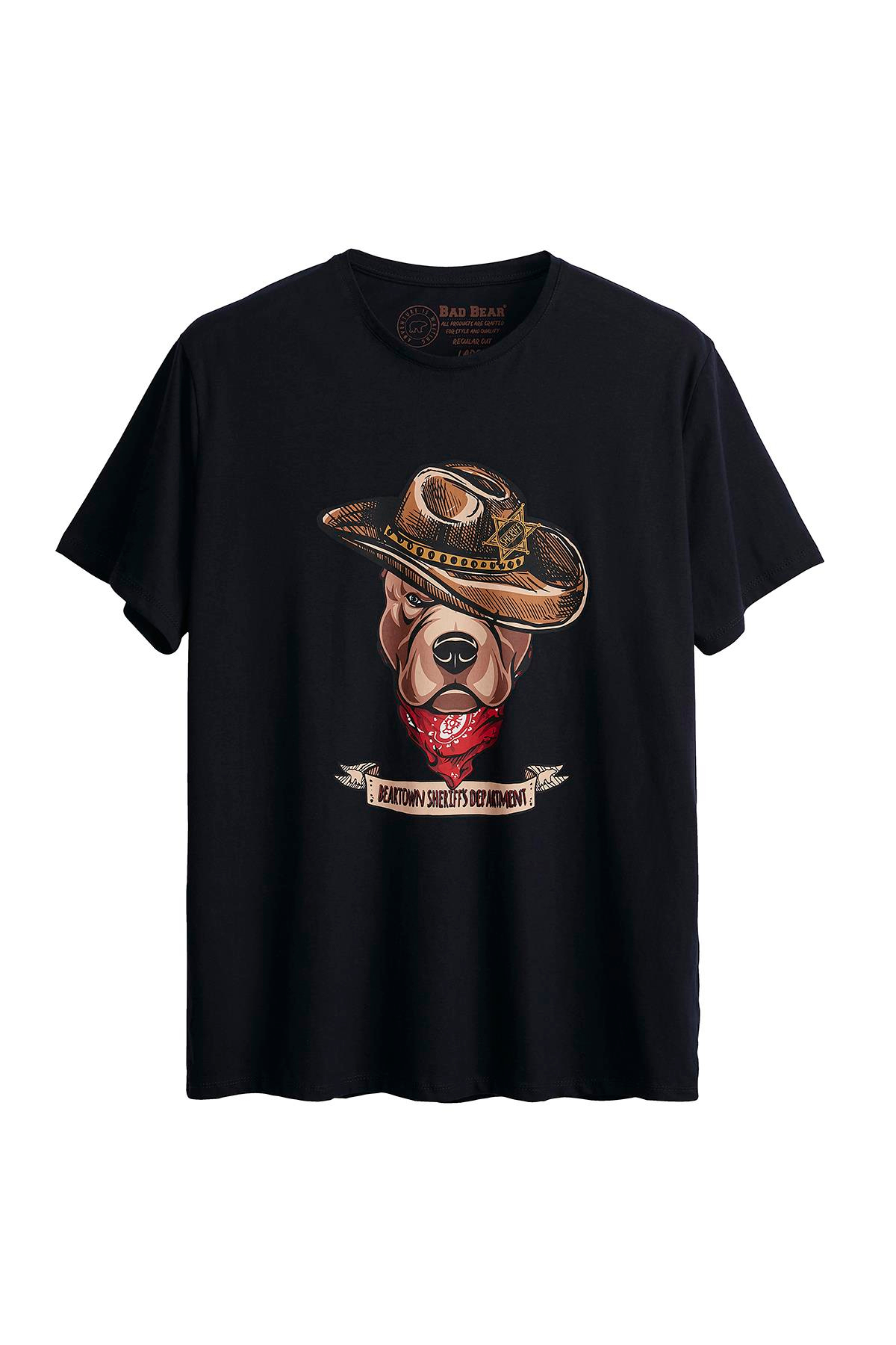 Bad Bear Sheriff Tee Erkek Mavi Tshirt