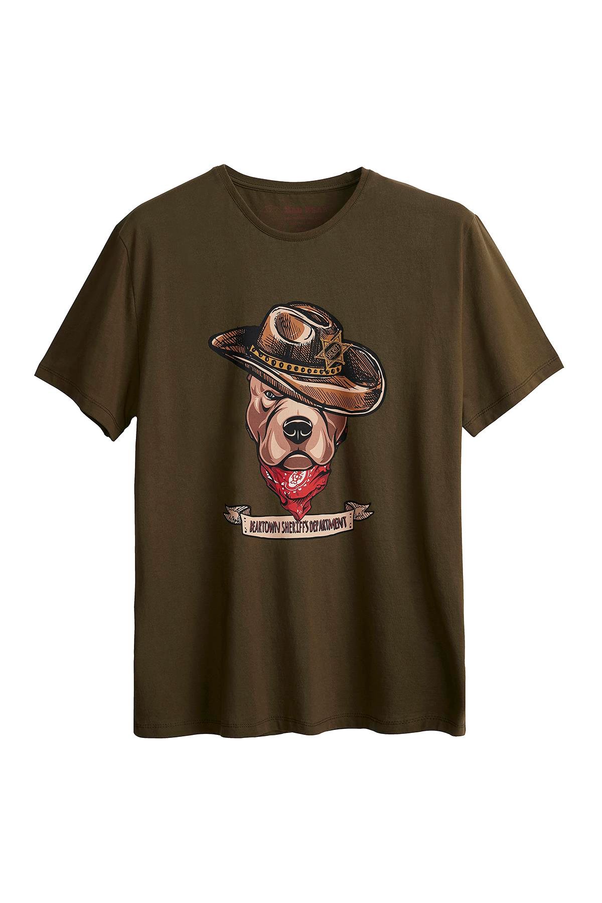 Bad Bear Sheriff Tee Erkek Yesil Tshirt