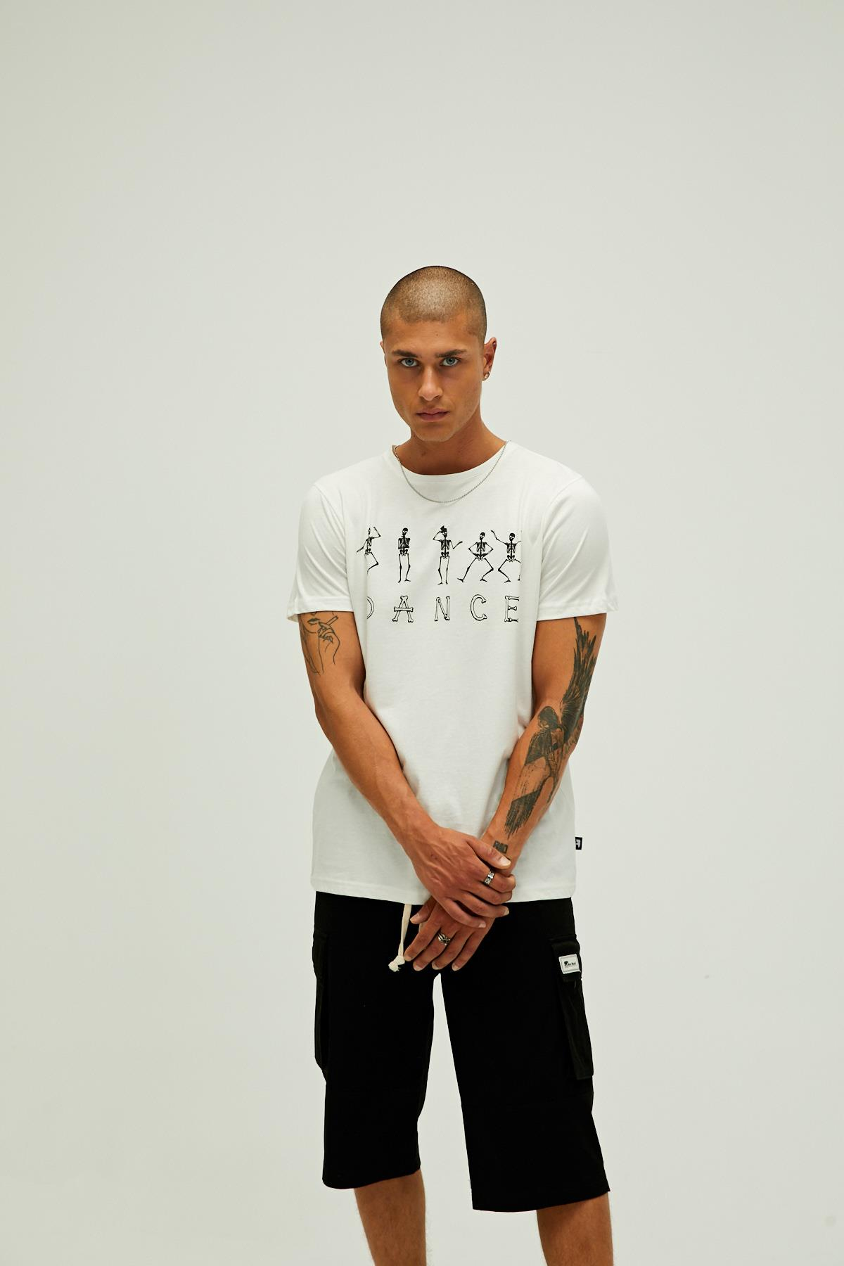 Bad Bear Skull T-Shirt Erkek  Bisiklet Yaka Tshirt