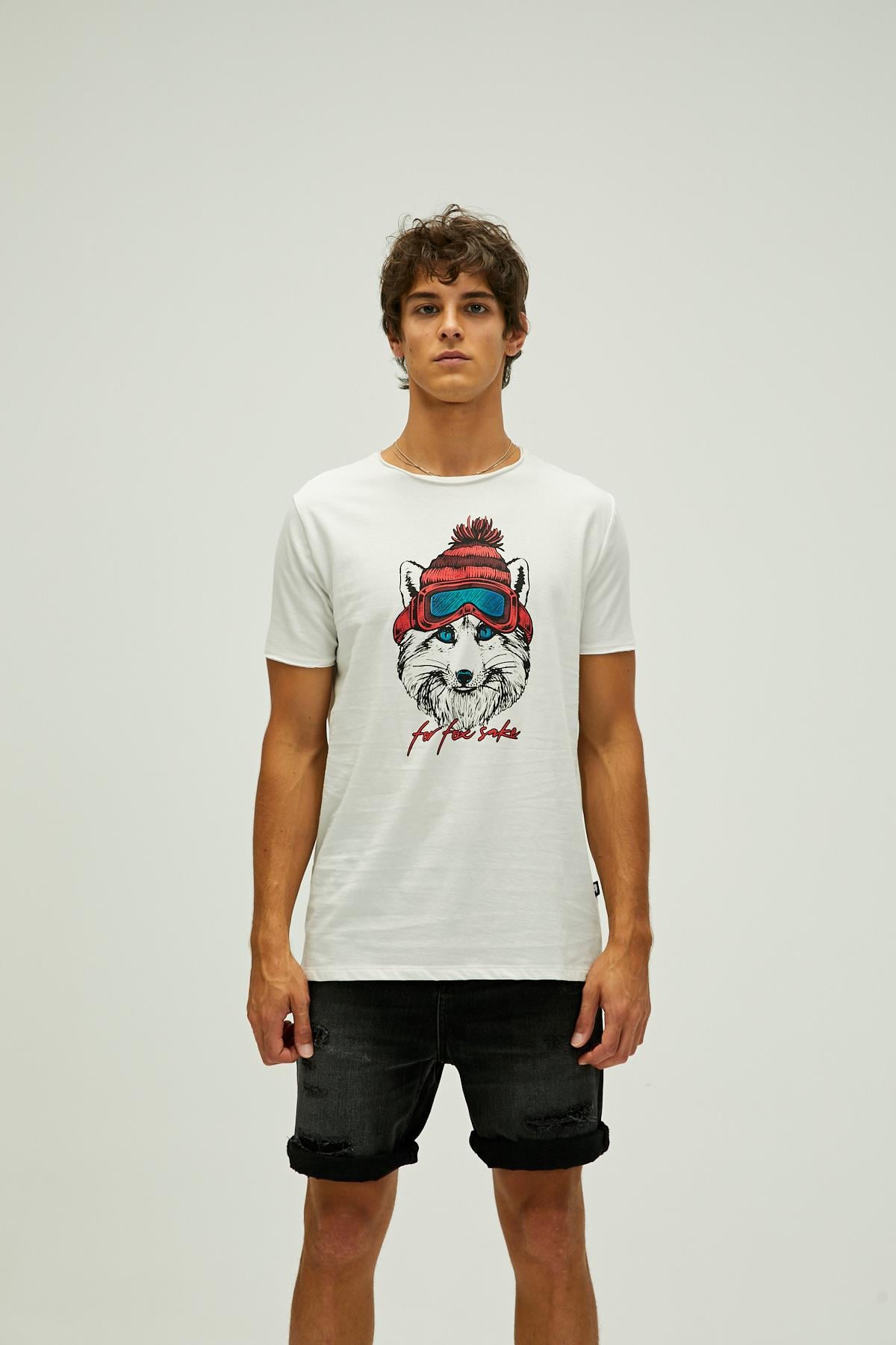 Bad Bear Snowfox T-Shirt Erkek  Bisiklet Yaka Tshirt