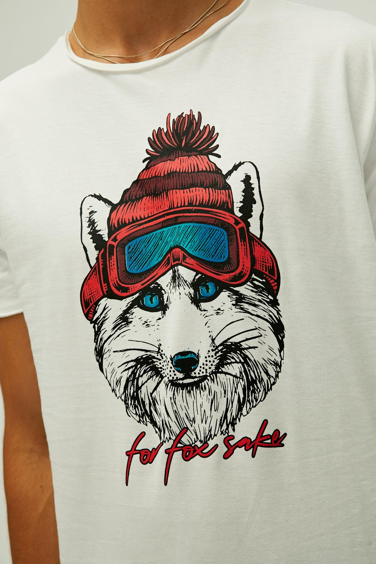 Bad Bear Snowfox T-Shirt Erkek  Bisiklet Yaka Tshirt