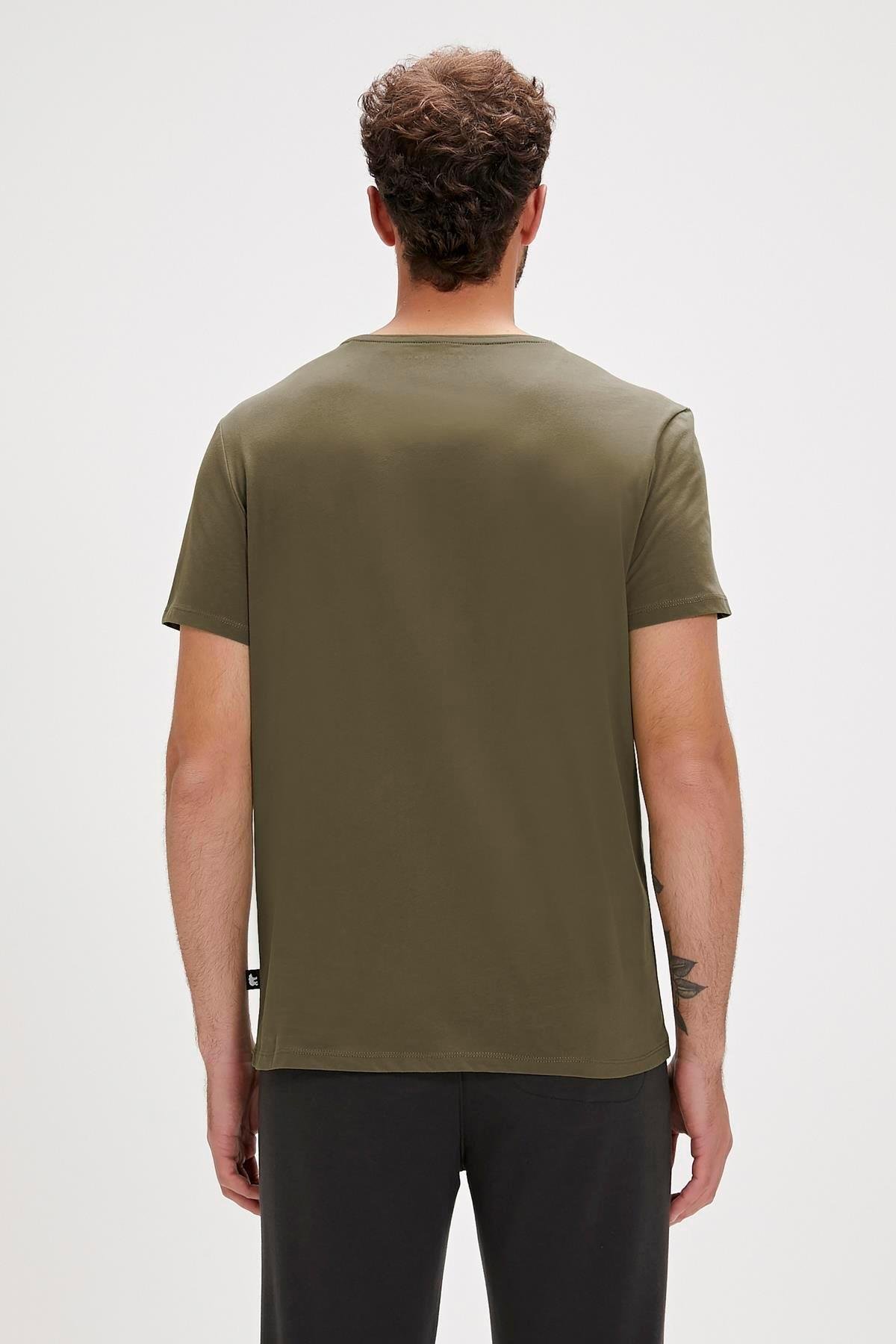 Bad Bear Solid T-Shirt Erkek  Bisiklet Yaka Tshirt