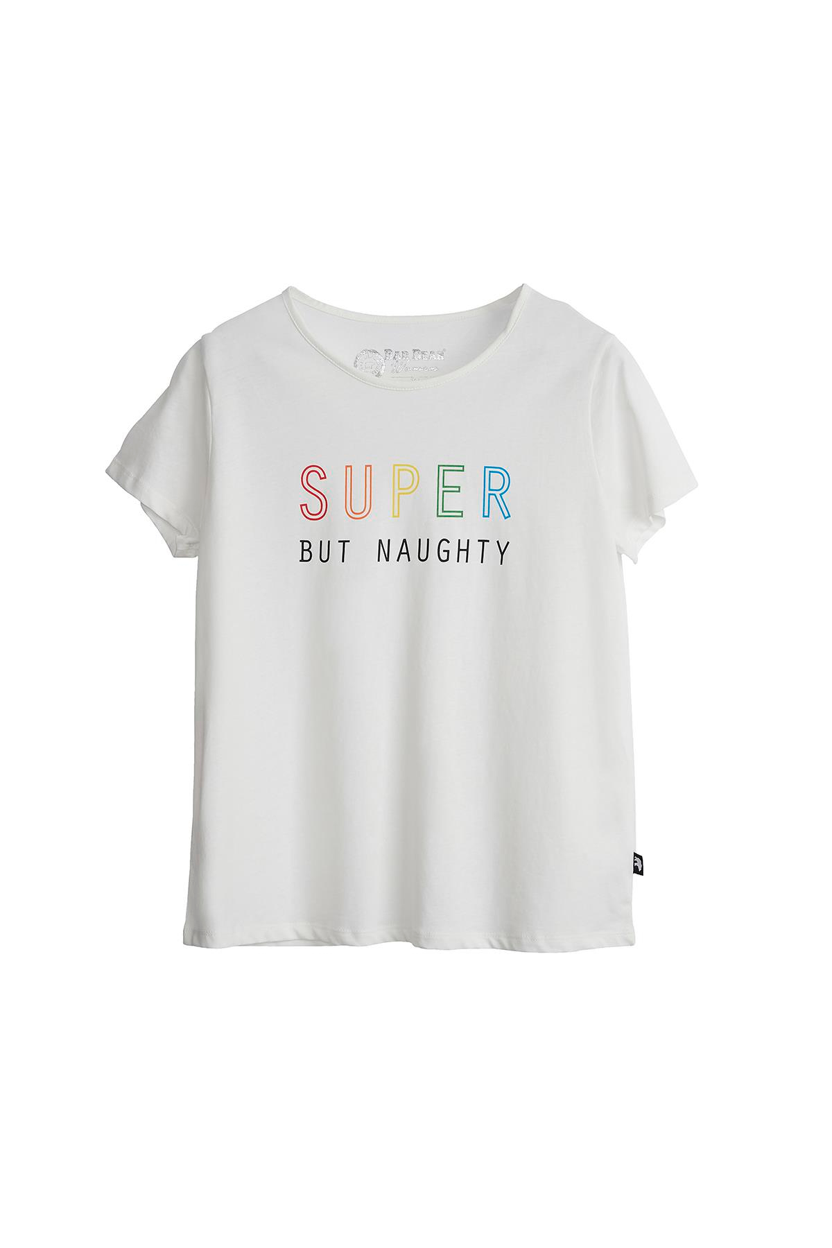 Bad Bear Super Tee Kadın Beyaz Tshirt