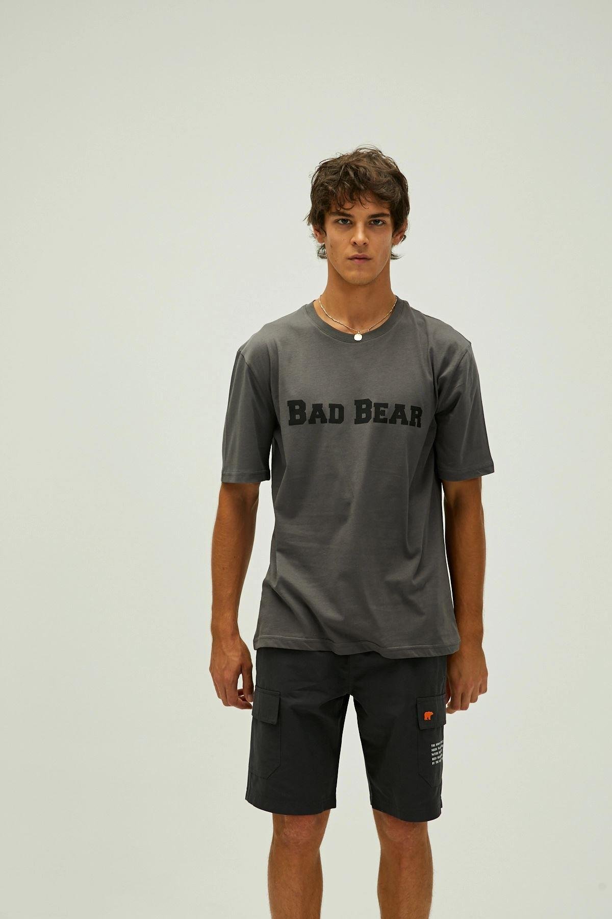Bad Bear Title T-Shirt Erkek  Bisiklet Yaka Tshirt
