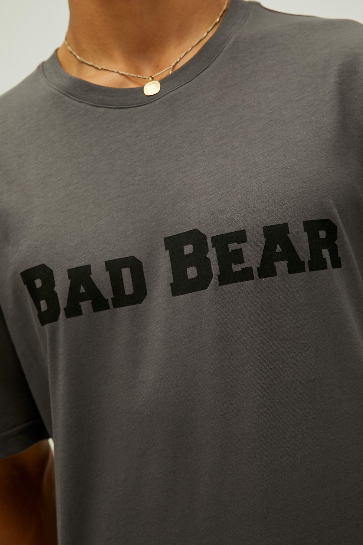 Bad Bear Title T-Shirt Erkek  Bisiklet Yaka Tshirt