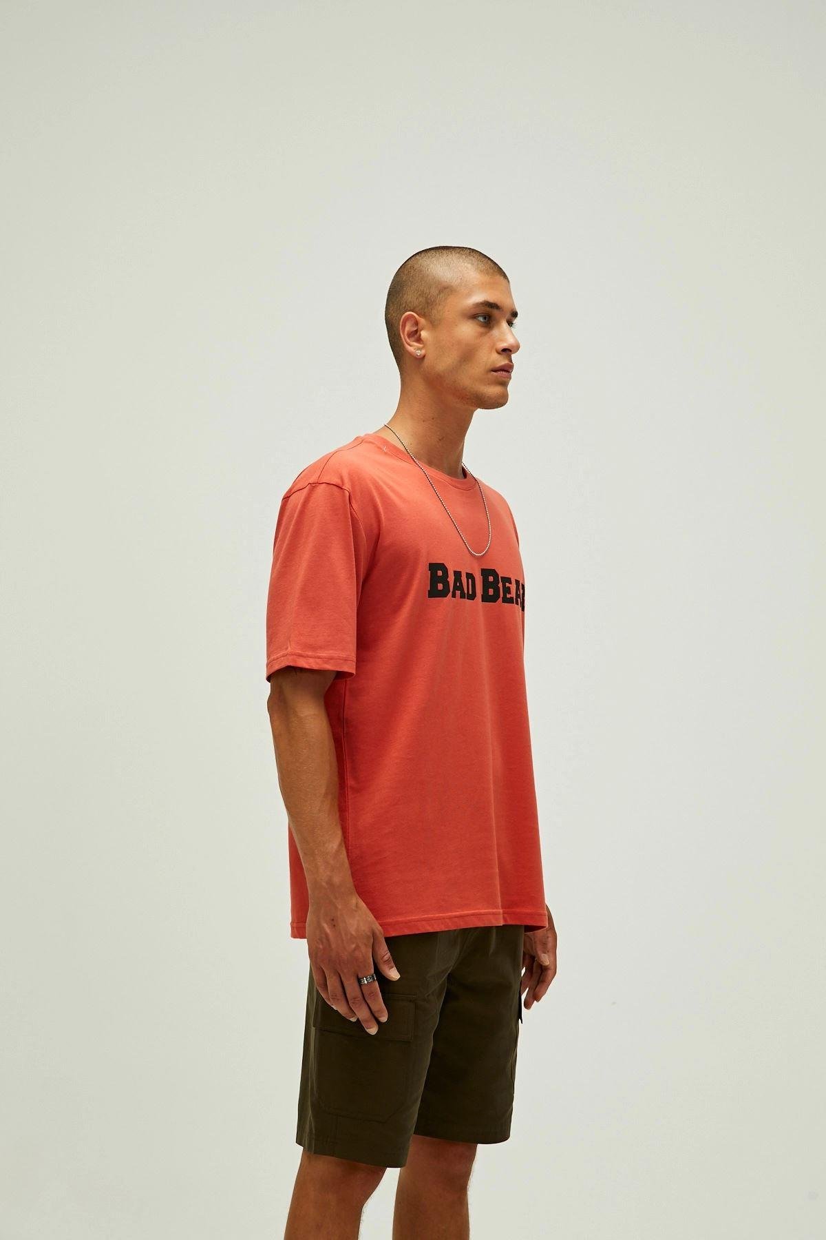 Bad Bear Title T-Shirt Erkek  Bisiklet Yaka Tshirt