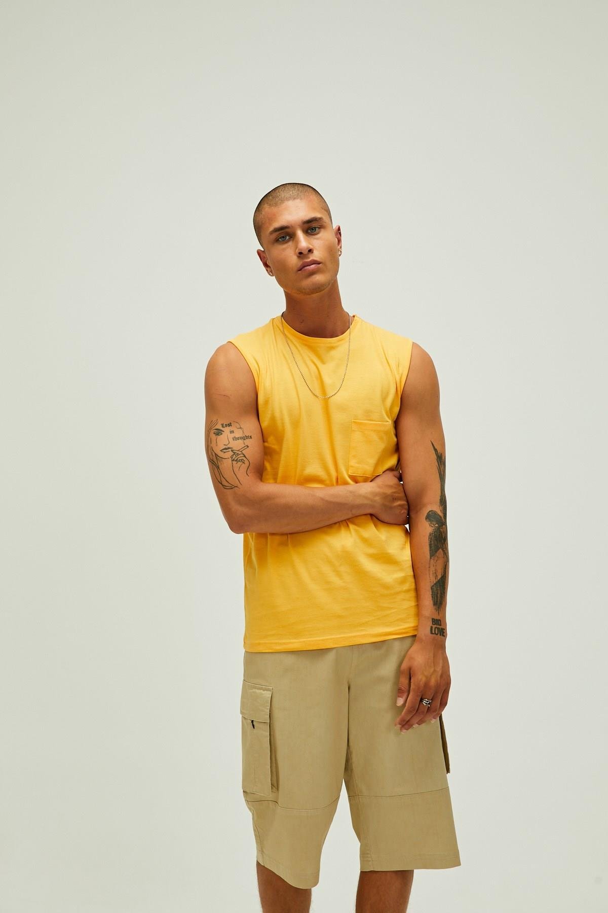 Bad Bear Tribe Tank-Top Erkek  Kolsuz Tshirt