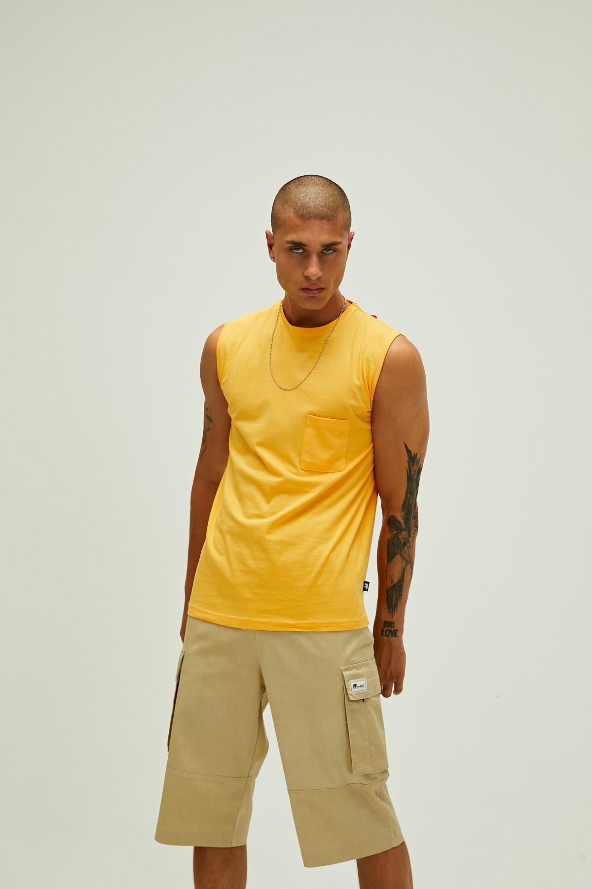 Bad Bear Tribe Tank-Top Erkek  Kolsuz Tshirt