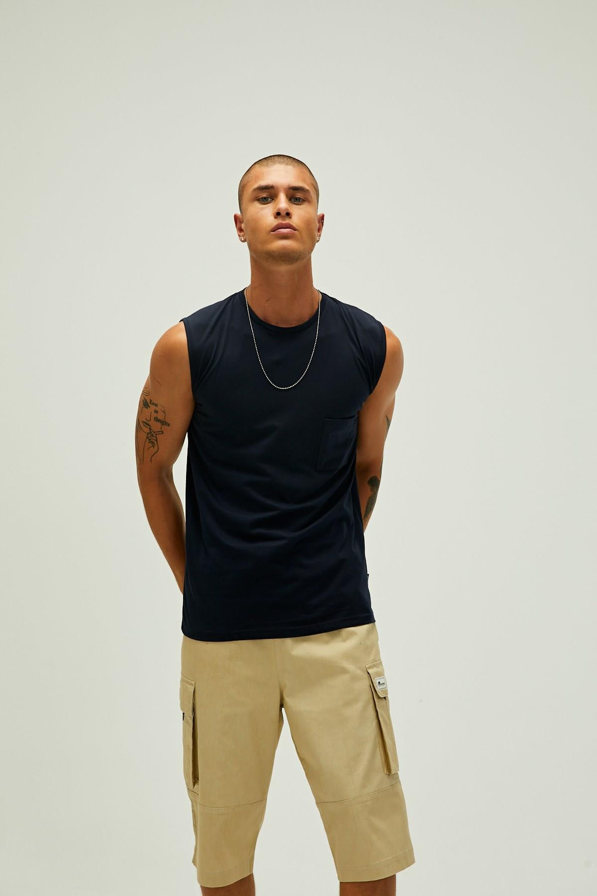 Bad Bear Tribe Tank-Top Erkek  Kolsuz Tshirt