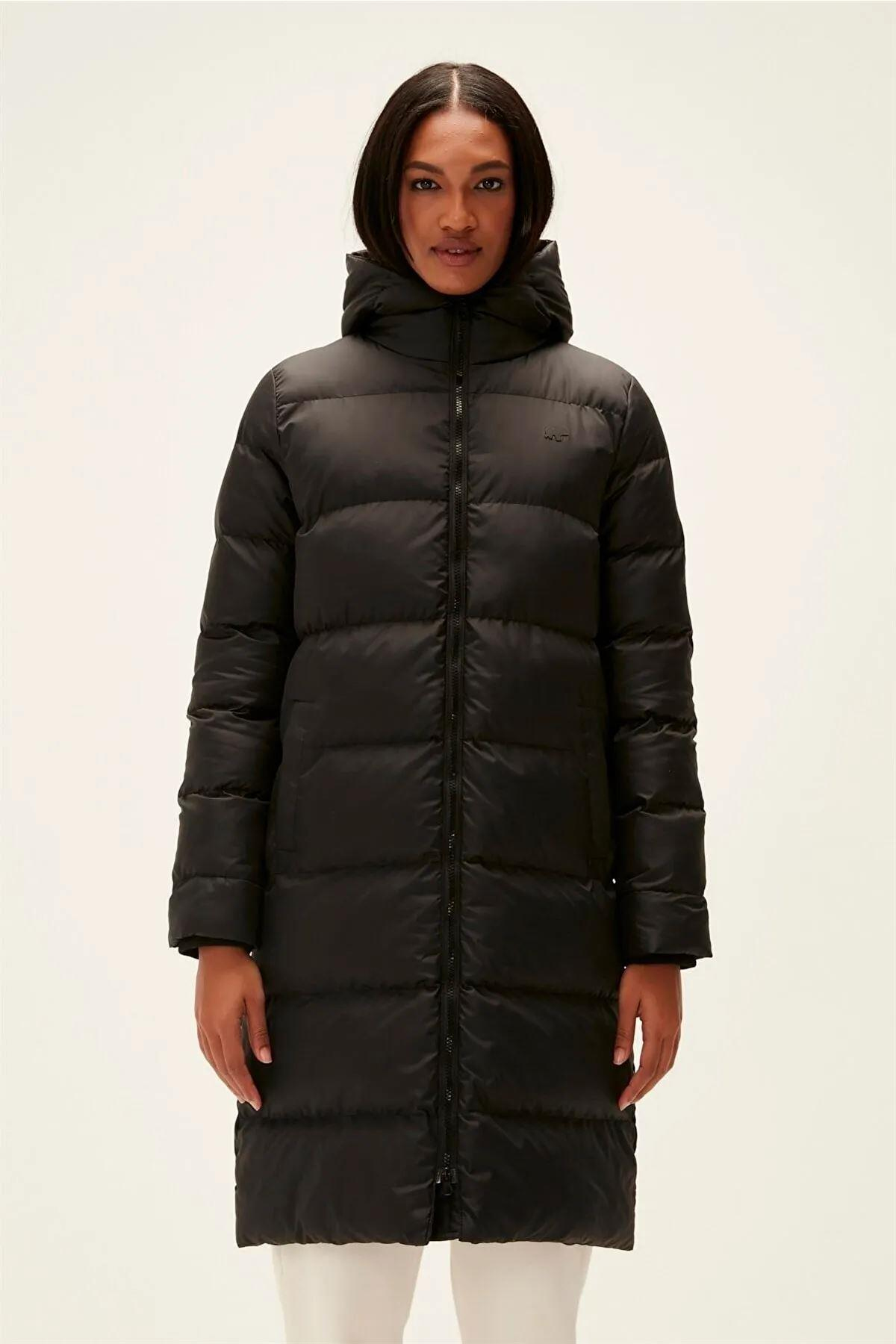 Bad Bear Wayfarer Puffer Coat Kadın Siyah Mont