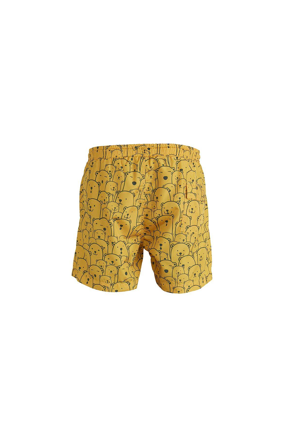 Bad Bear Whacabear Swimshort Erkek Sari Deniz Şortu