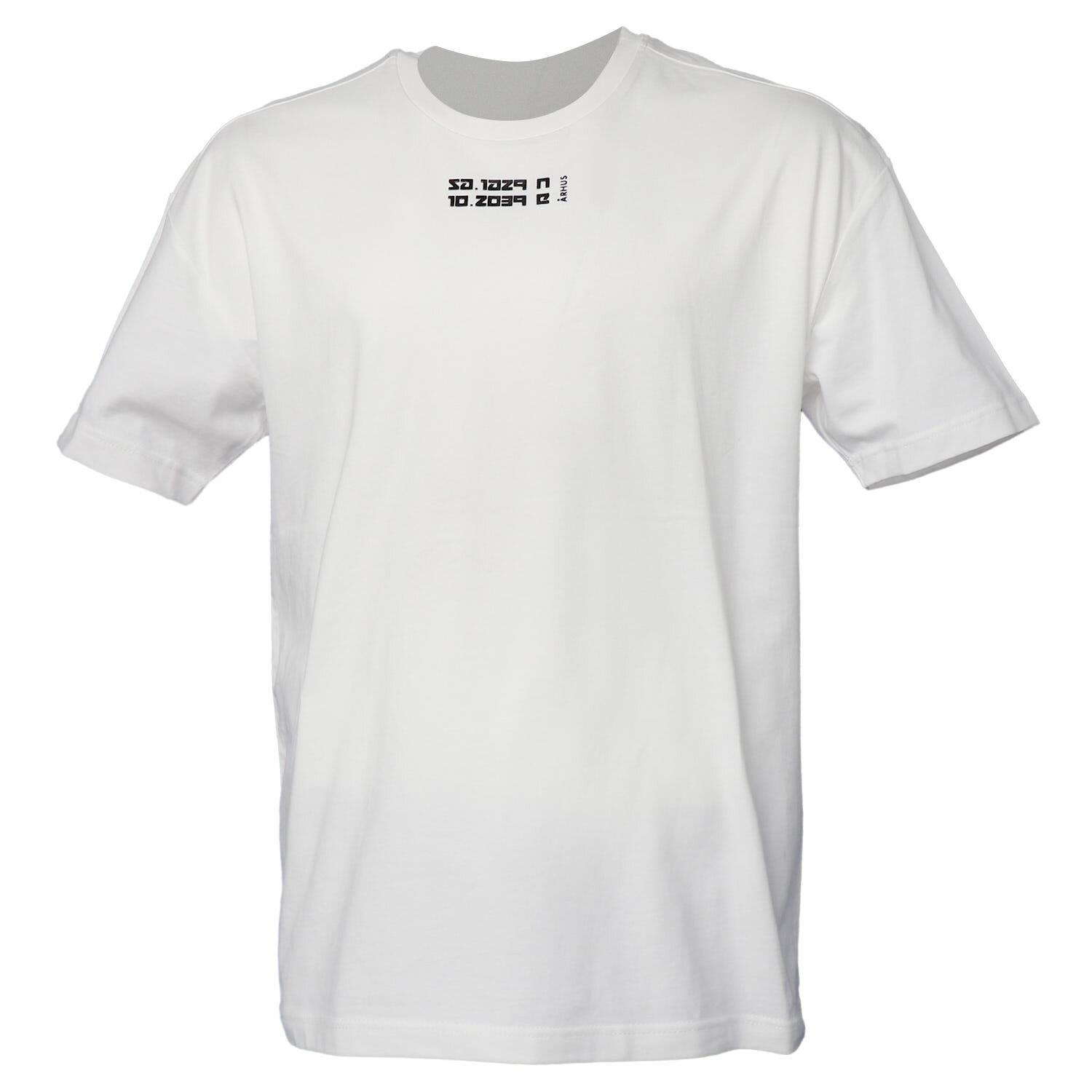 Hummel Erkole Oversize T-Shirt S/S Erkek Beyaz Bisiklet Yaka Tshirt