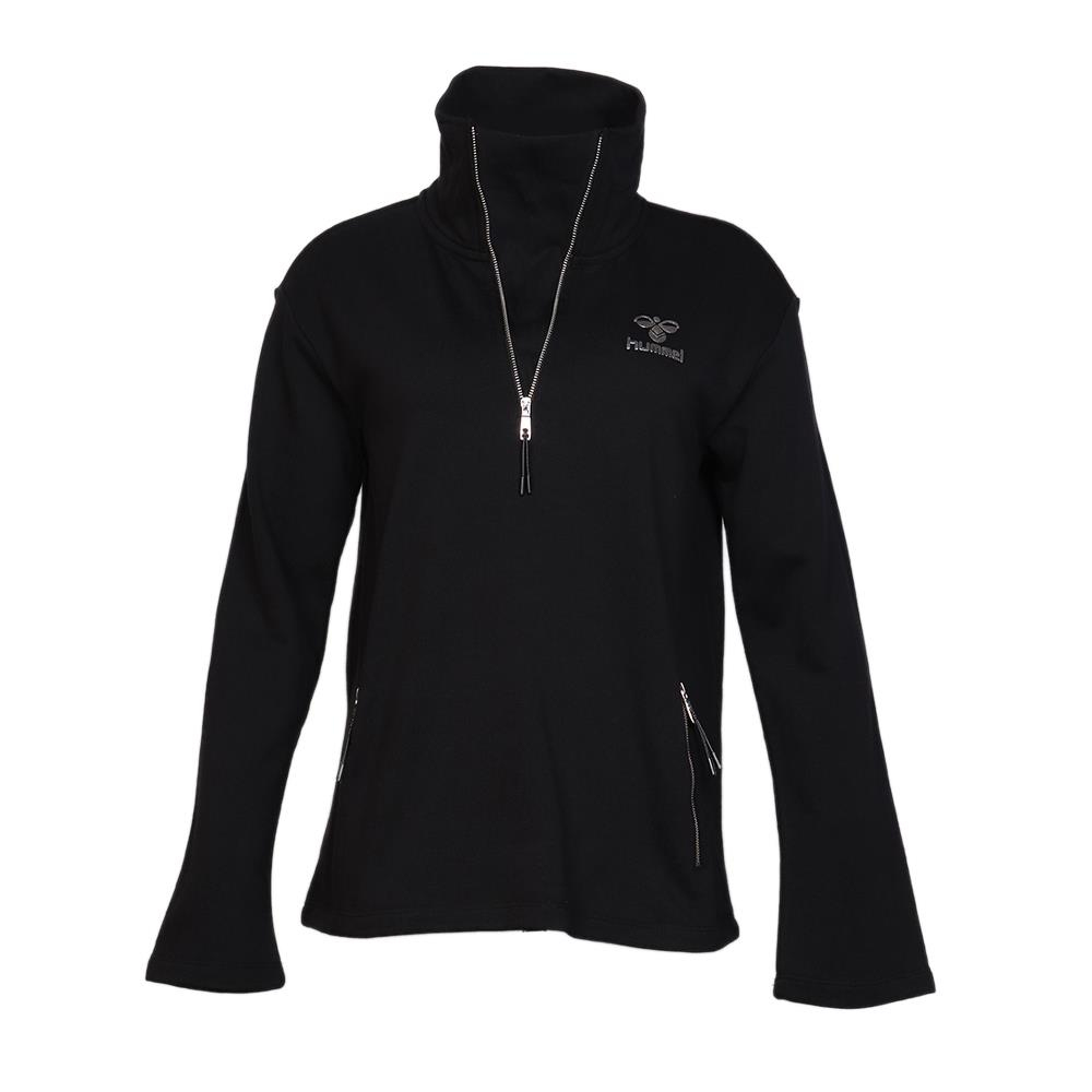 Hummel Hmlbelda Zip Sweat Kadın Siyah Tam Fermuarlı Sweat