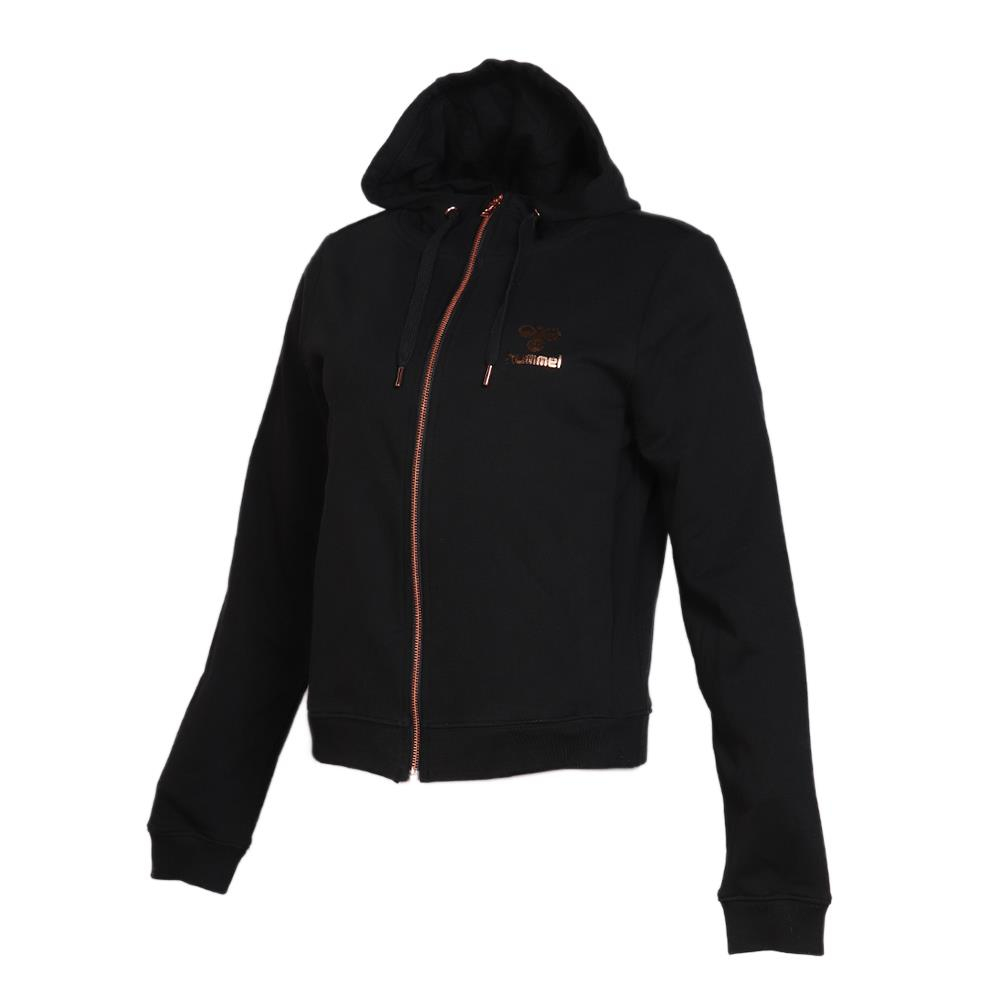 Hummel Hmlbirigida Zip Hoodie Kadın Siyah Tam Fermuarlı Sweat