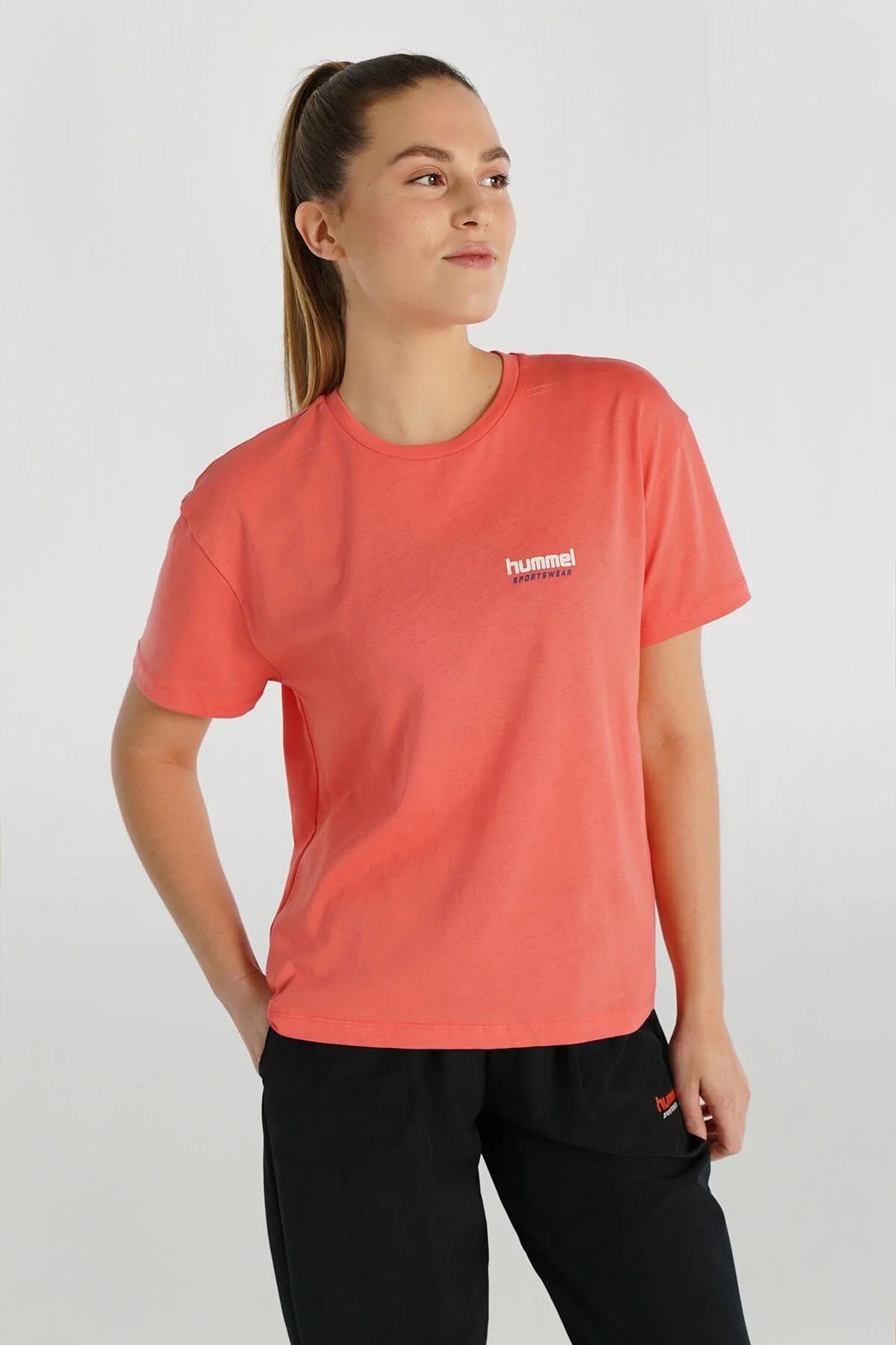 Hummel Hmlboel T-Shirt S/S Kadın  Bisiklet Yaka Tshirt