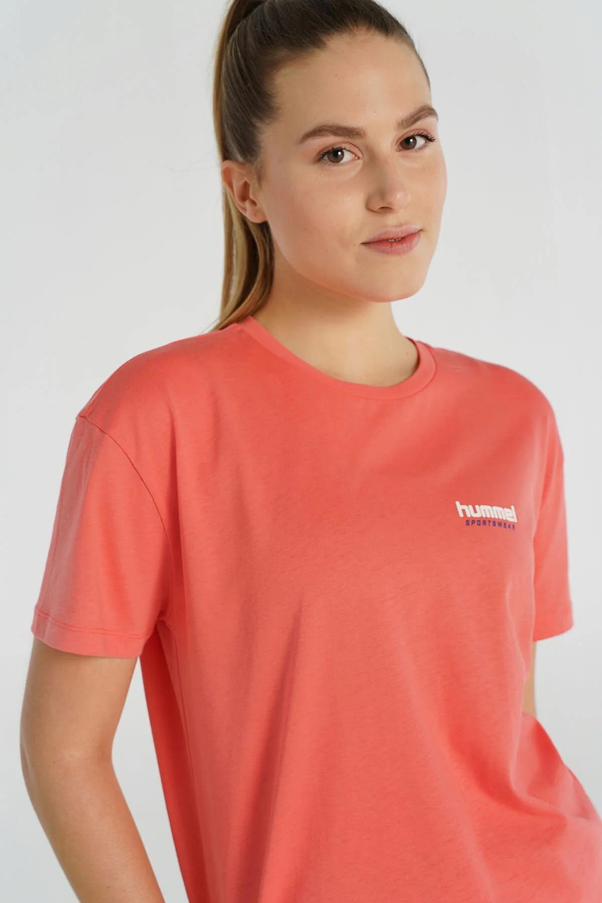 Hummel Hmlboel T-Shirt S/S Kadın  Bisiklet Yaka Tshirt