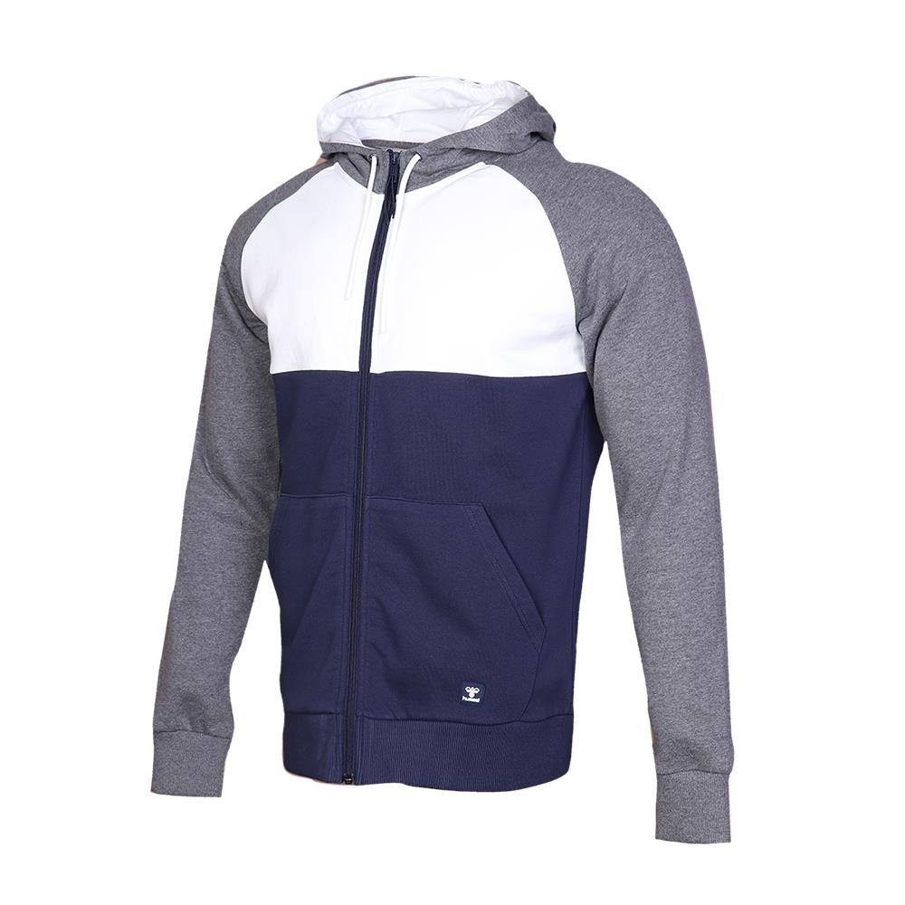 Hummel Hmlcortez Zip Hoodie Erkek Mavi Tam Fermuarlı Sweat