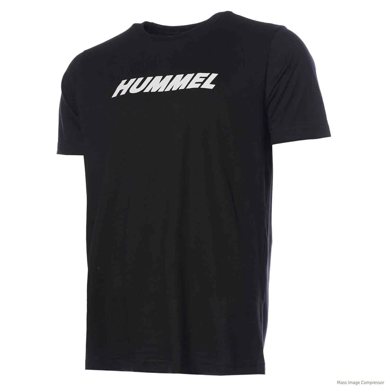 Hummel Hmlelemental Logo Cotton Tee Erkek  Bisiklet Yaka Tshirt