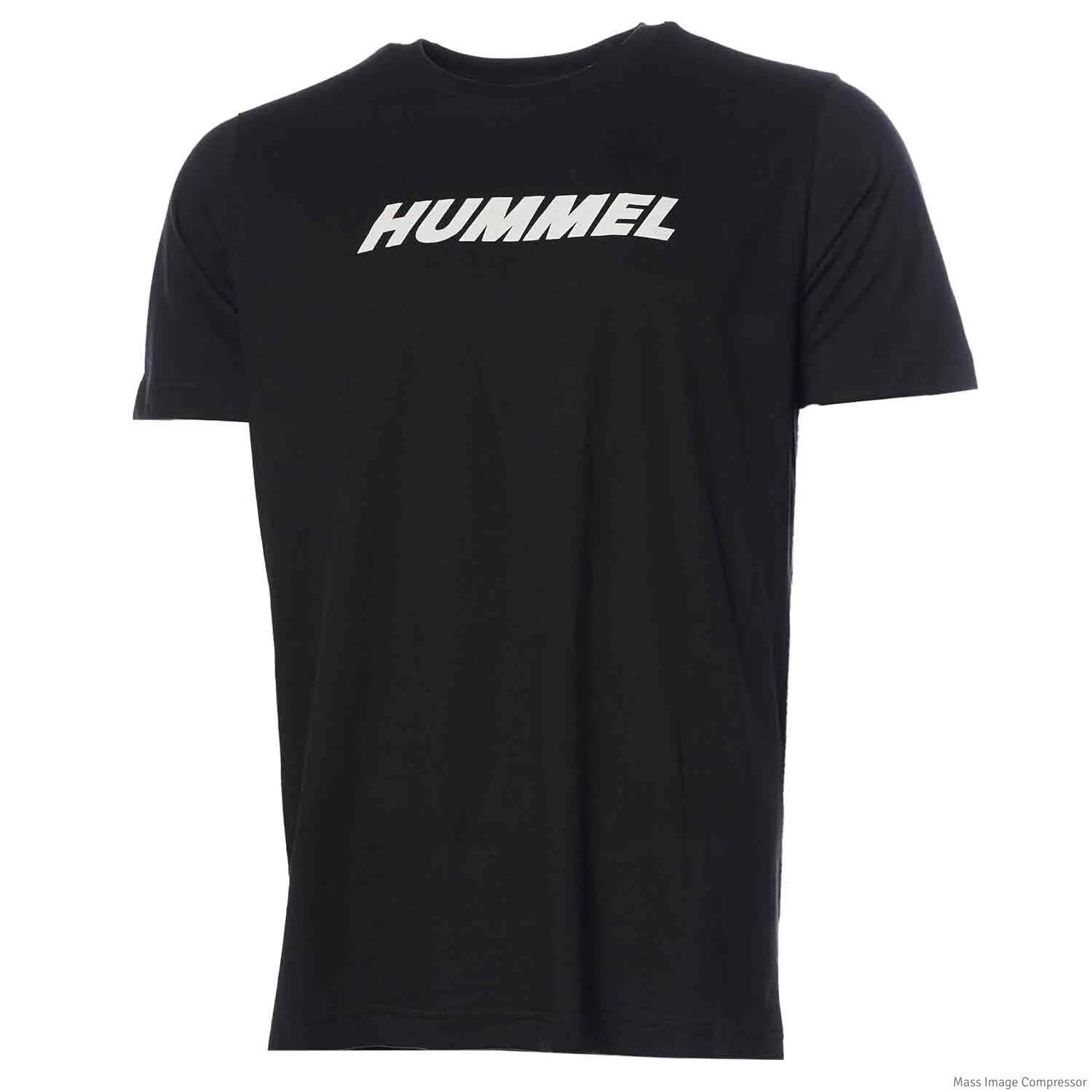 Hummel Hmlelemental Logo Cotton Tee Erkek  Bisiklet Yaka Tshirt