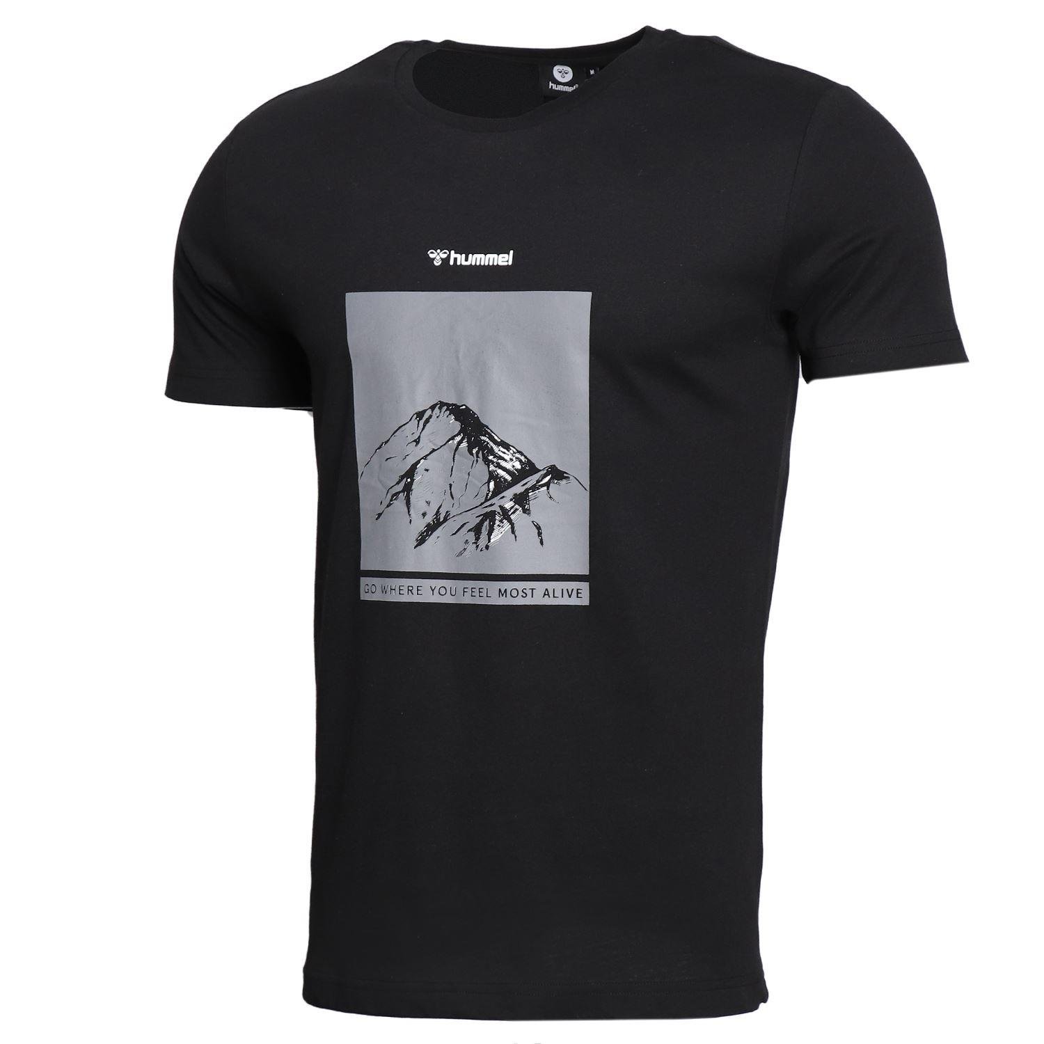 Hummel Hmleverest T-Shırt S/S Erkek Siyah Tshirt