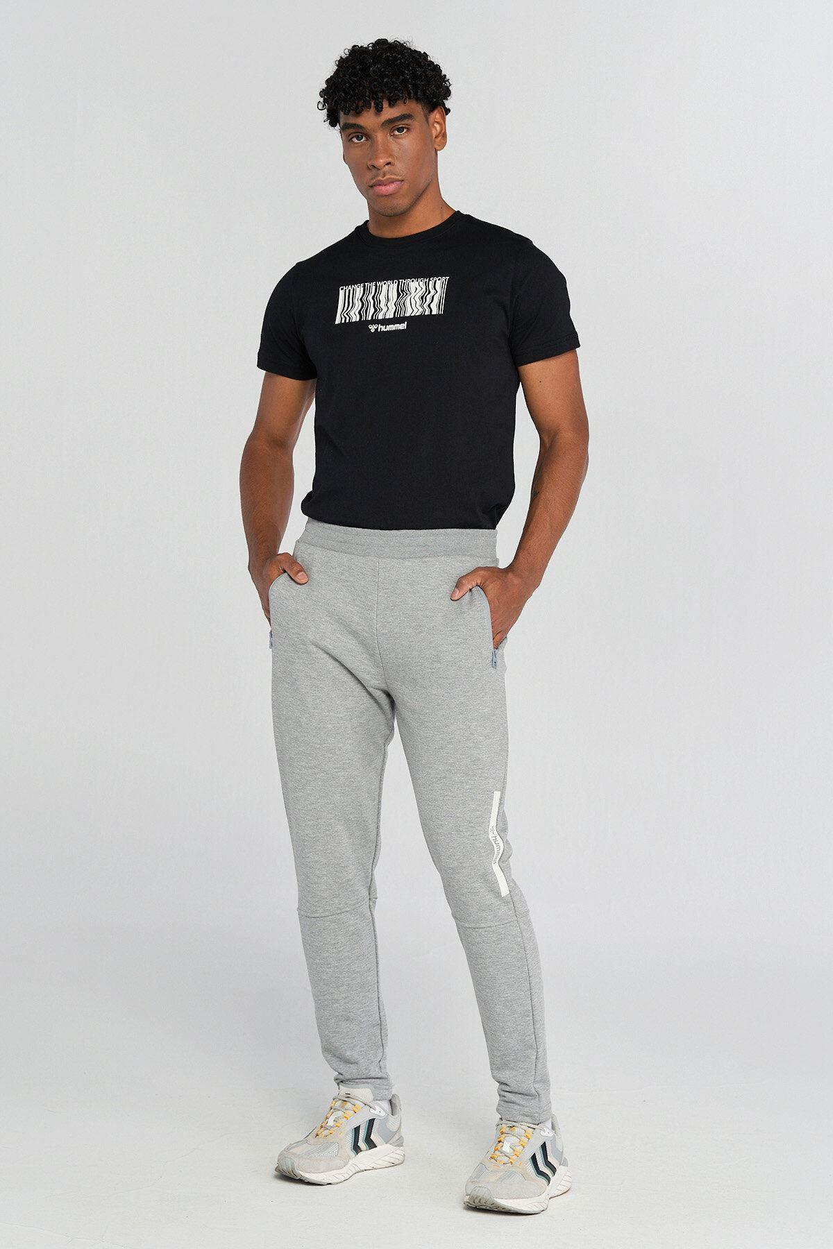 Hummel Hmlfrank Pants Erkek Gri Eşofman Alt