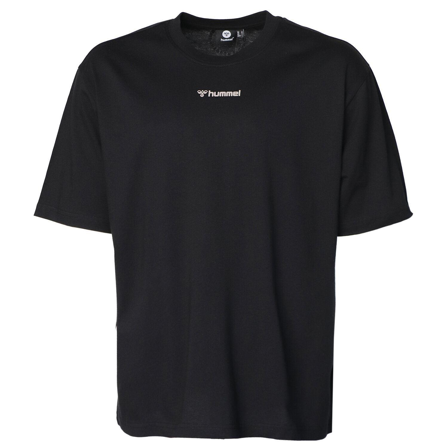 Hummel Hmlgino Oversize T-Shirt S/S Erkek Siyah Bisiklet Yaka Tshirt