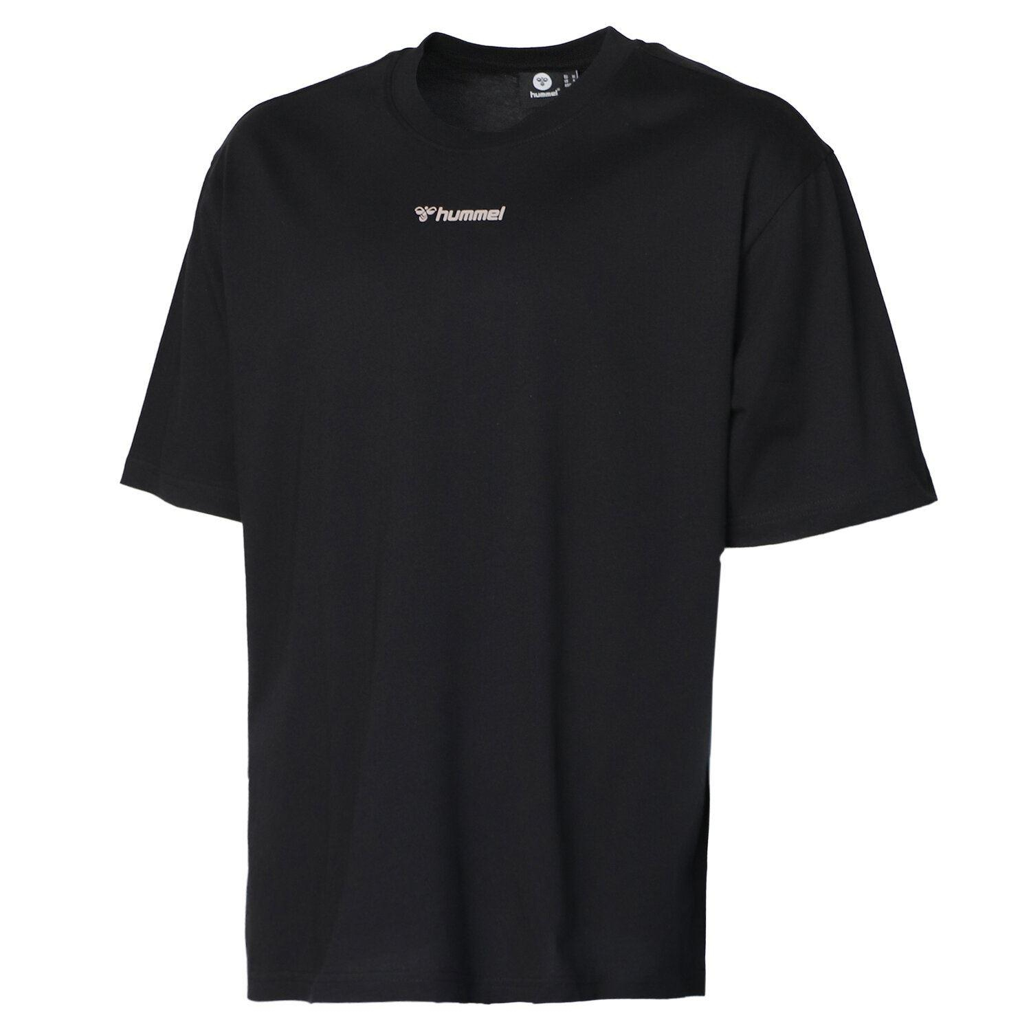 Hummel Hmlgino Oversize T-Shirt S/S Erkek Siyah Bisiklet Yaka Tshirt