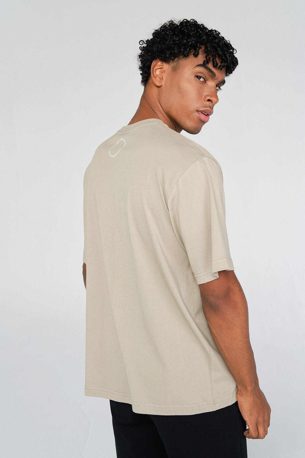 Hummel Hmlgino Oversize T-Shirt S/S Erkek Renkli Bisiklet Yaka Tshirt