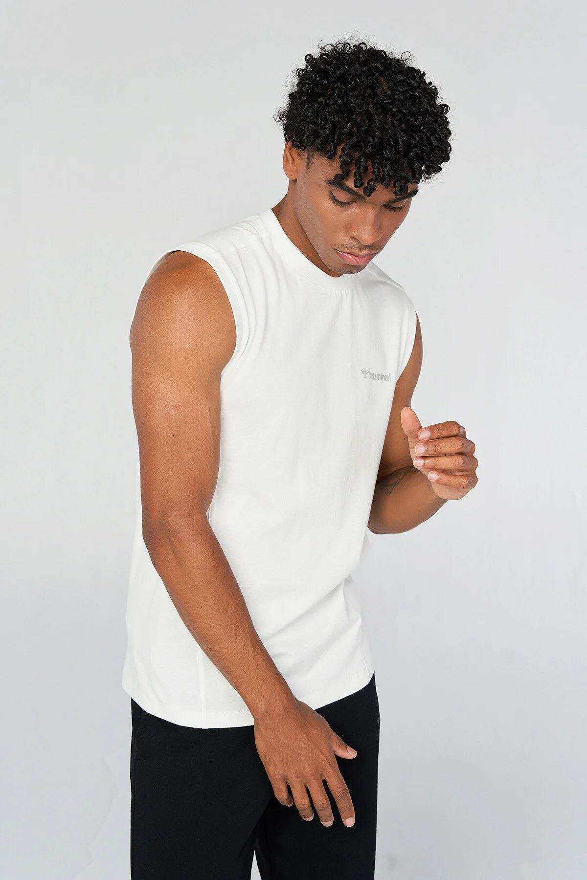 Hummel Hmlgino Tank Top Erkek Beyaz Kolsuz Tshirt