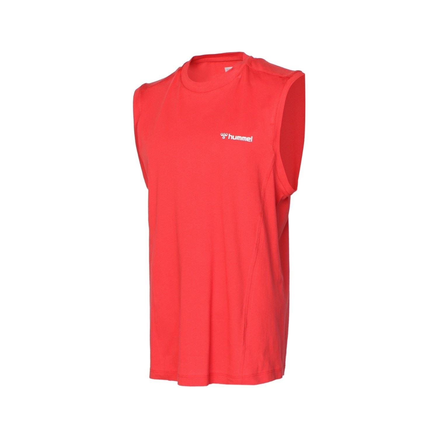 Hummel Hmlgino Tank Top Erkek Kirmizi Kolsuz Tshirt