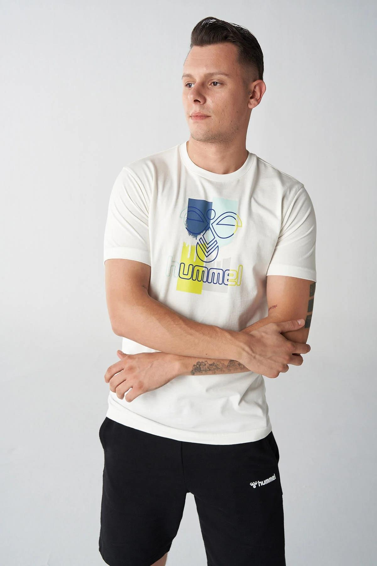 Hummel Hmlgodric T-Shirt S/S Erkek  Bisiklet Yaka Tshirt