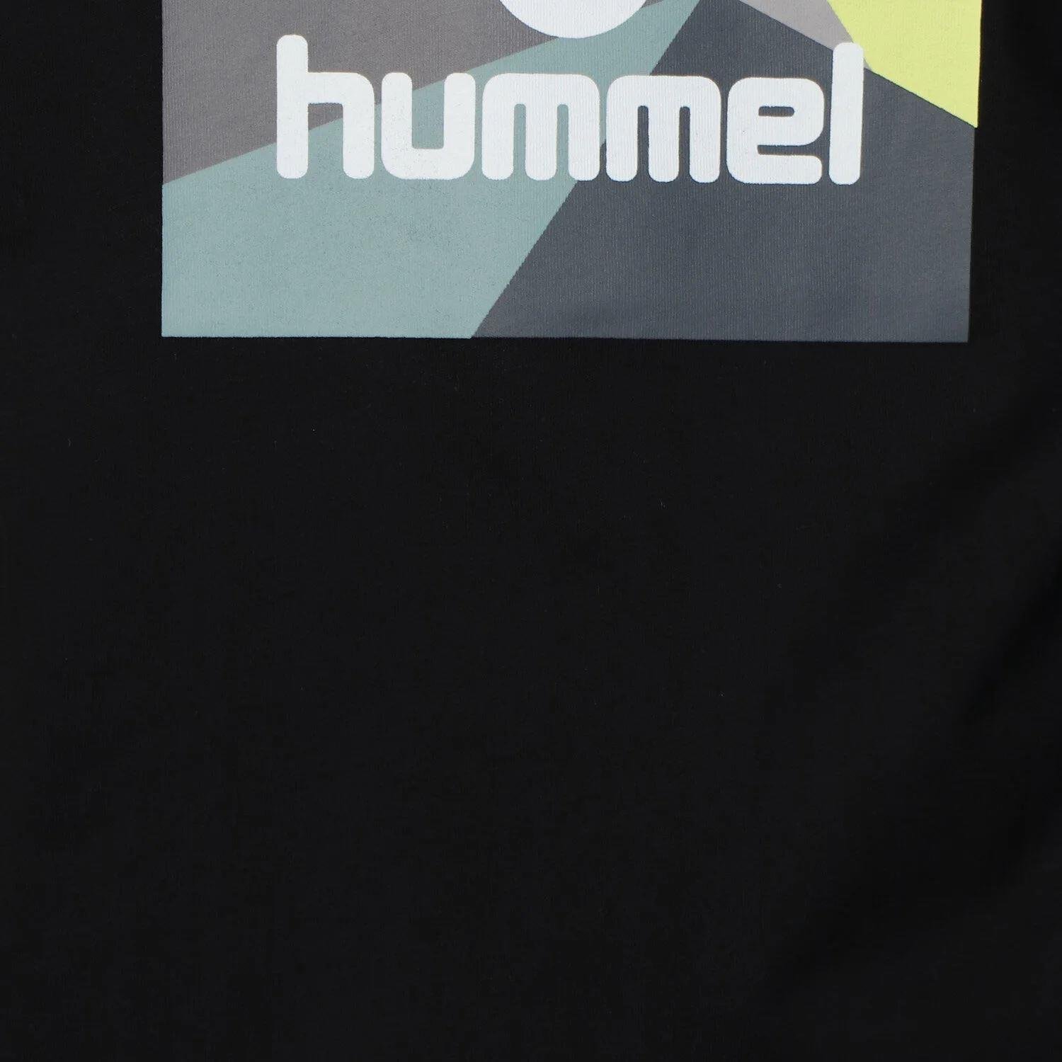Hummel Hmlhans T-Shirt S/S Erkek Siyah Bisiklet Yaka Tshirt
