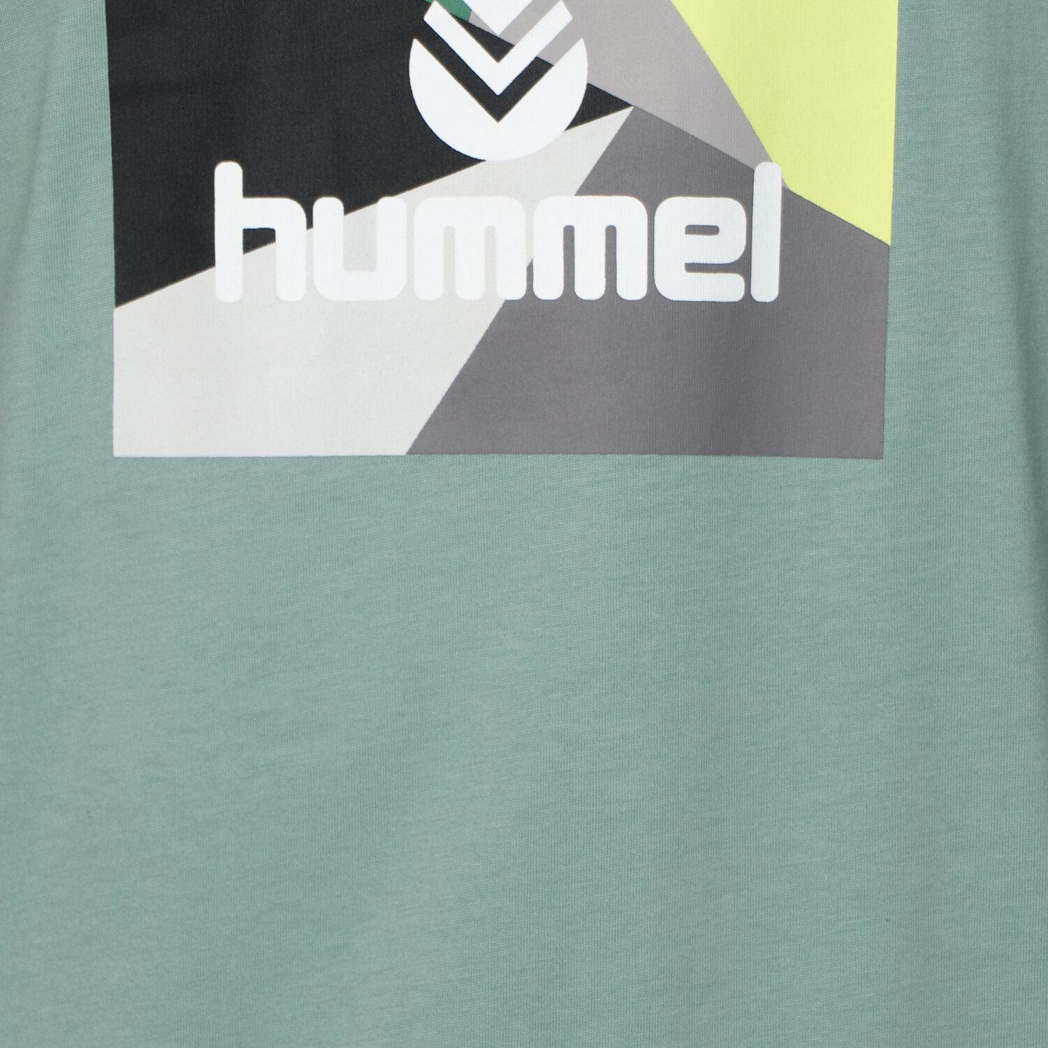 Hummel Hmlhans T-Shirt S/S Erkek Yesil Bisiklet Yaka Tshirt