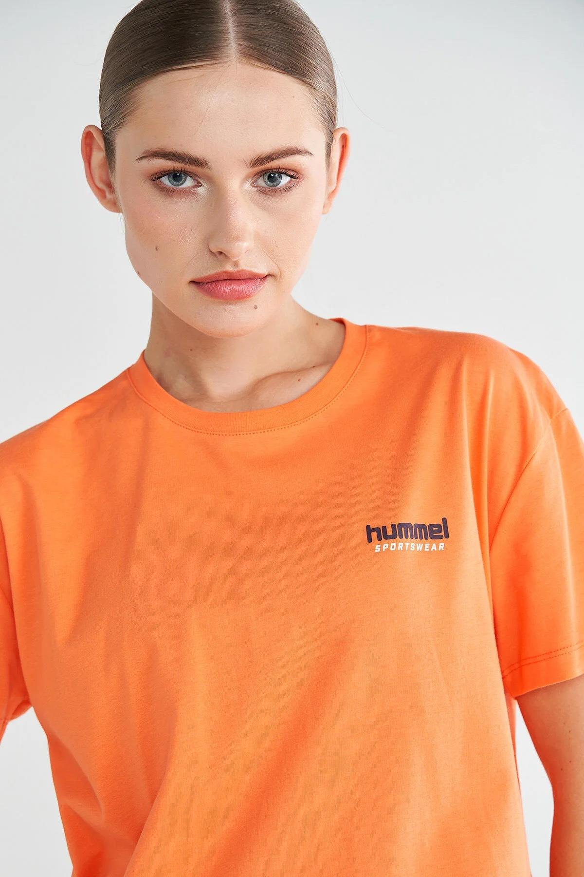 Hummel Hmljarel T-Shirt S/S Kadın  Bisiklet Yaka Tshirt