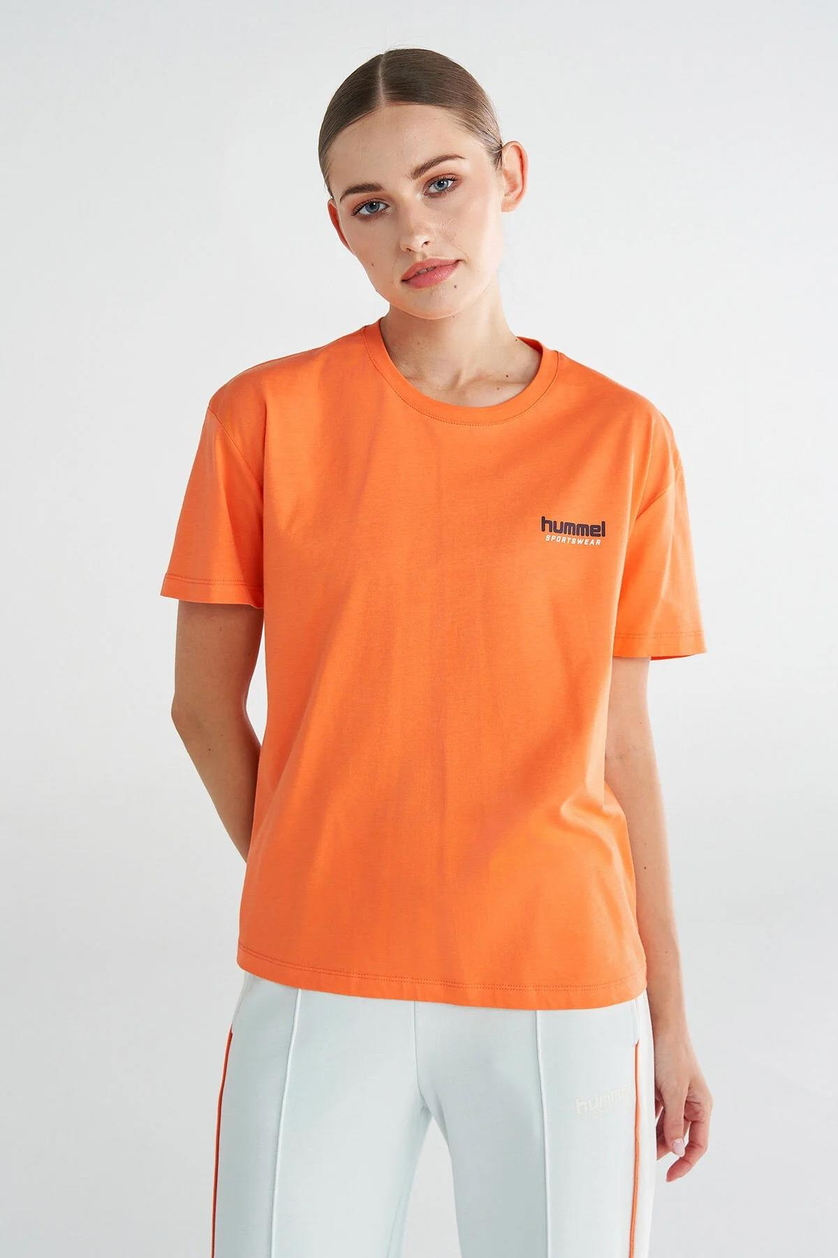 Hummel Hmljarel T-Shirt S/S Kadın  Bisiklet Yaka Tshirt