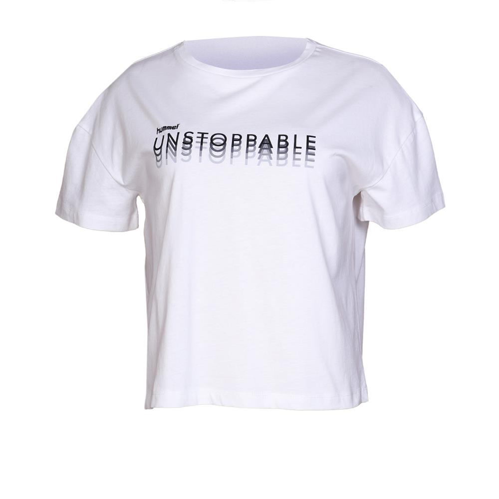 Hummel Hmllikha T-Shirt S/S Tee Kadın Beyaz Tshirt