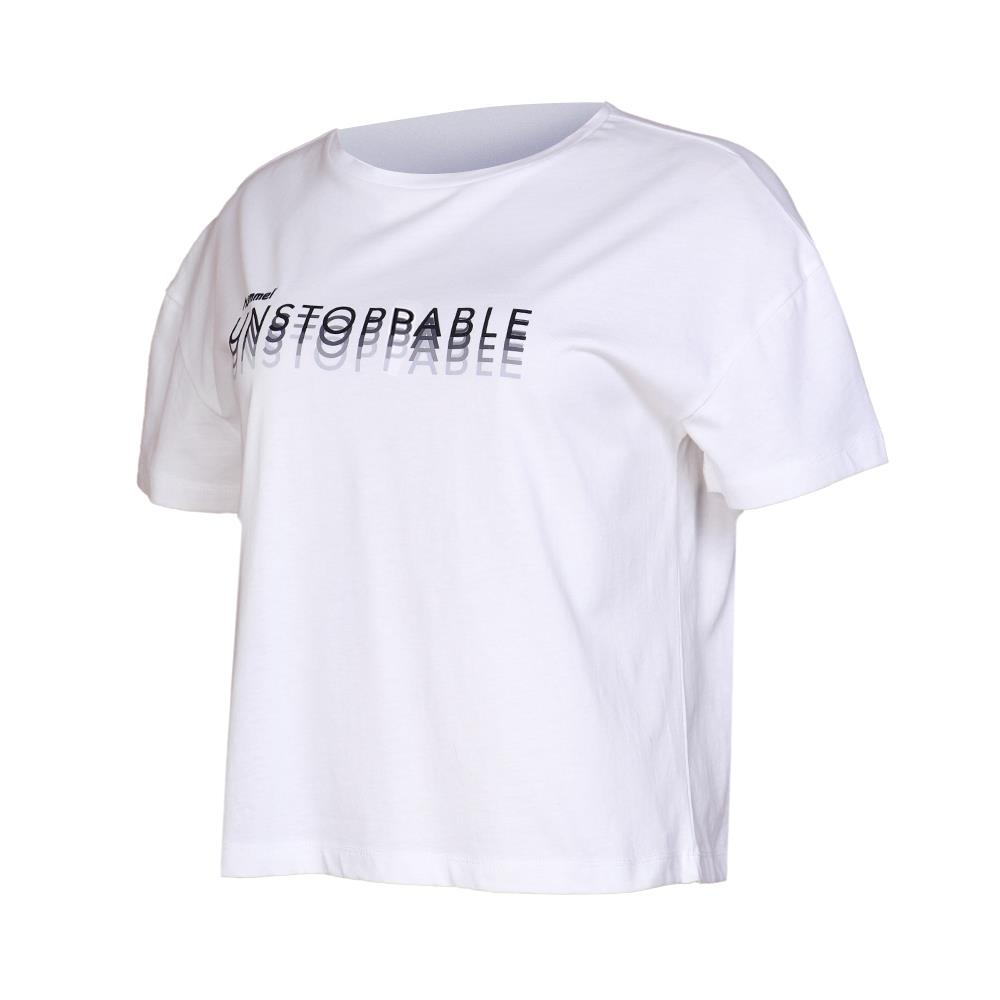 Hummel Hmllikha T-Shirt S/S Tee Kadın Beyaz Tshirt