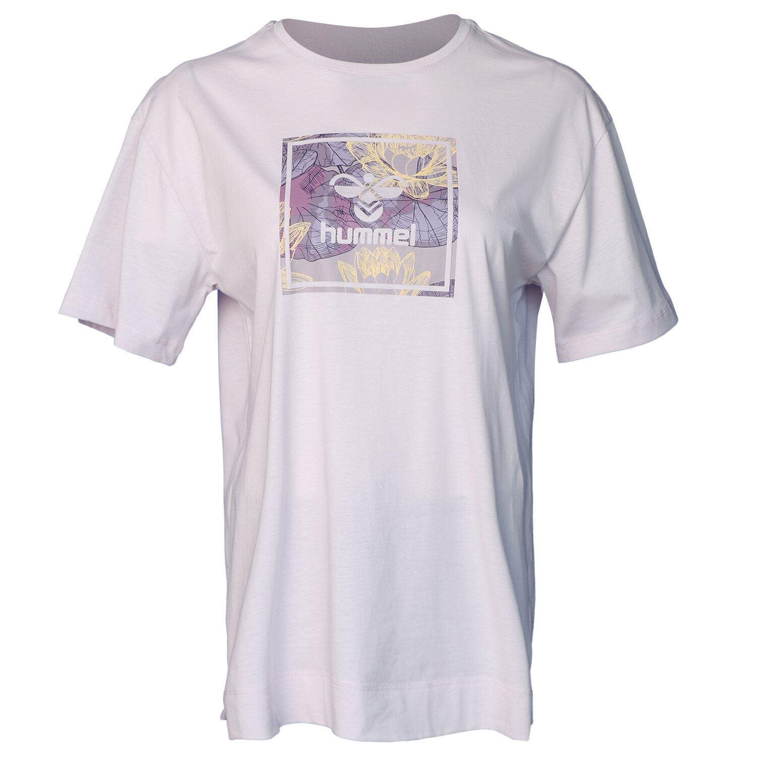Hummel Hmlpenida T-Shirt Kadın Pembe Bisiklet Yaka Tshirt