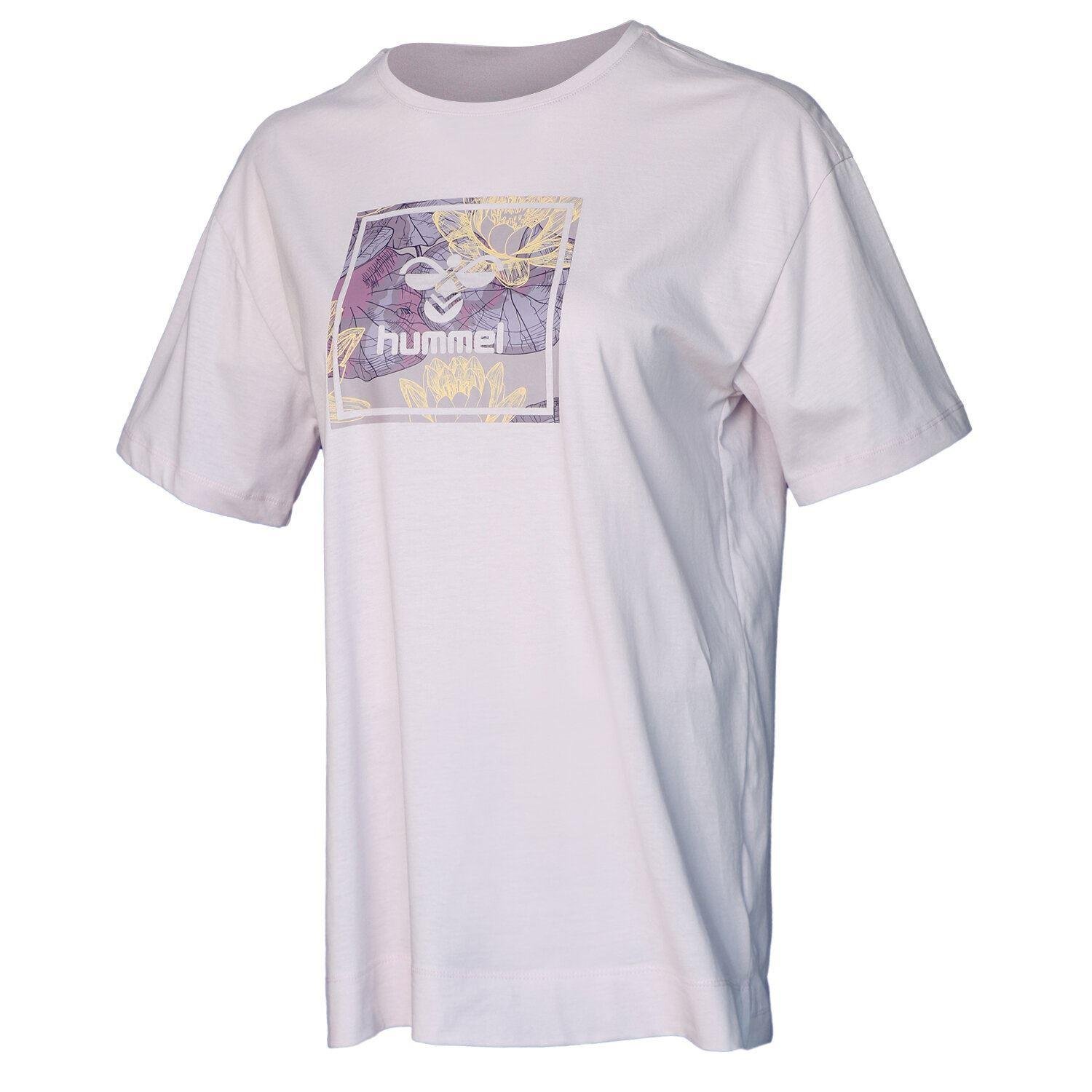 Hummel Hmlpenida T-Shirt Kadın Pembe Bisiklet Yaka Tshirt
