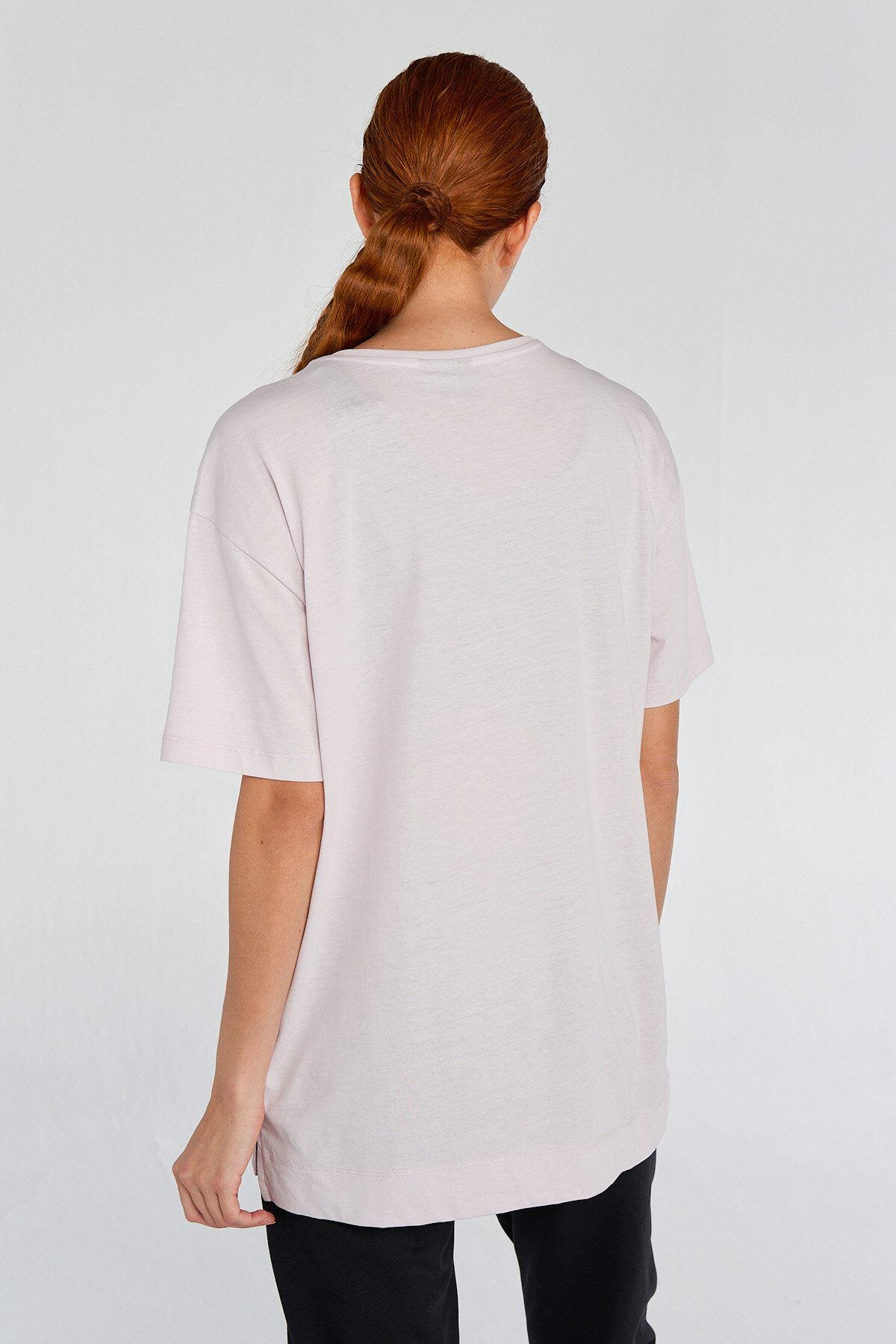 Hummel Hmlpenida T-Shirt Kadın Pembe Bisiklet Yaka Tshirt