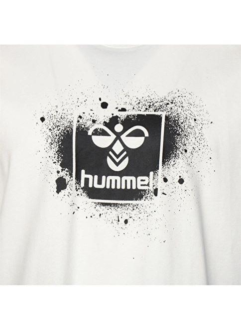 Hummel Hmlrowan T-Shirt S/S Erkek Beyaz Bisiklet Yaka Tshirt