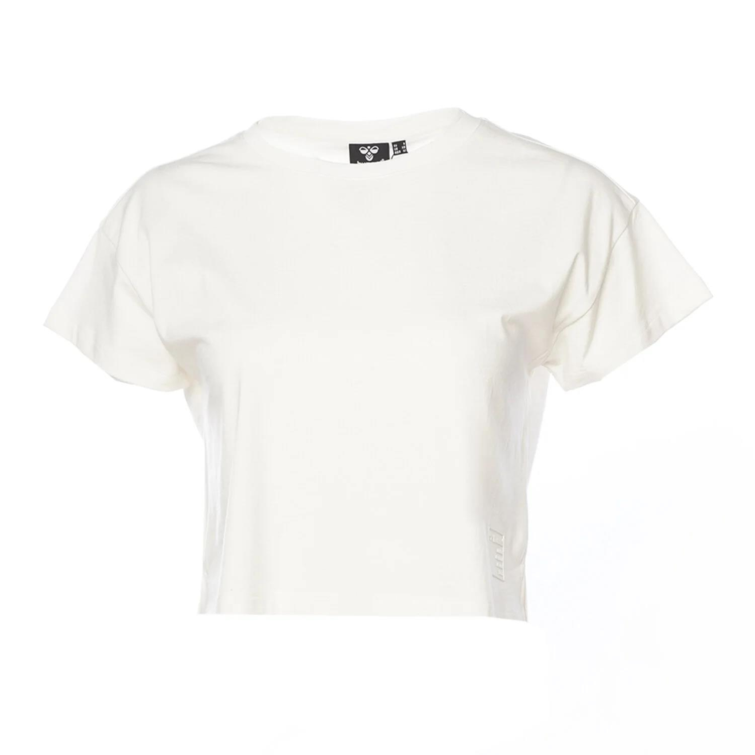 Hummel Hmlsandra Crop T-Shirt S/S Kadın  Bisiklet Yaka Tshirt