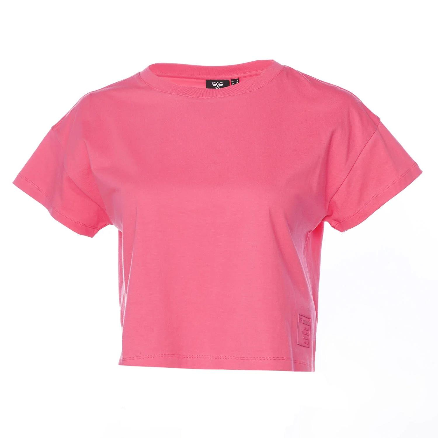 Hummel Hmlsandra Crop T-Shirt S/S Kadın  Bisiklet Yaka Tshirt