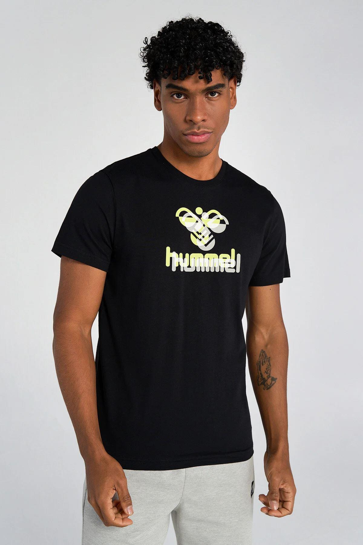 Hummel Hmlsenna T-Shirt S/S Erkek Kirmizi Bisiklet Yaka Tshirt